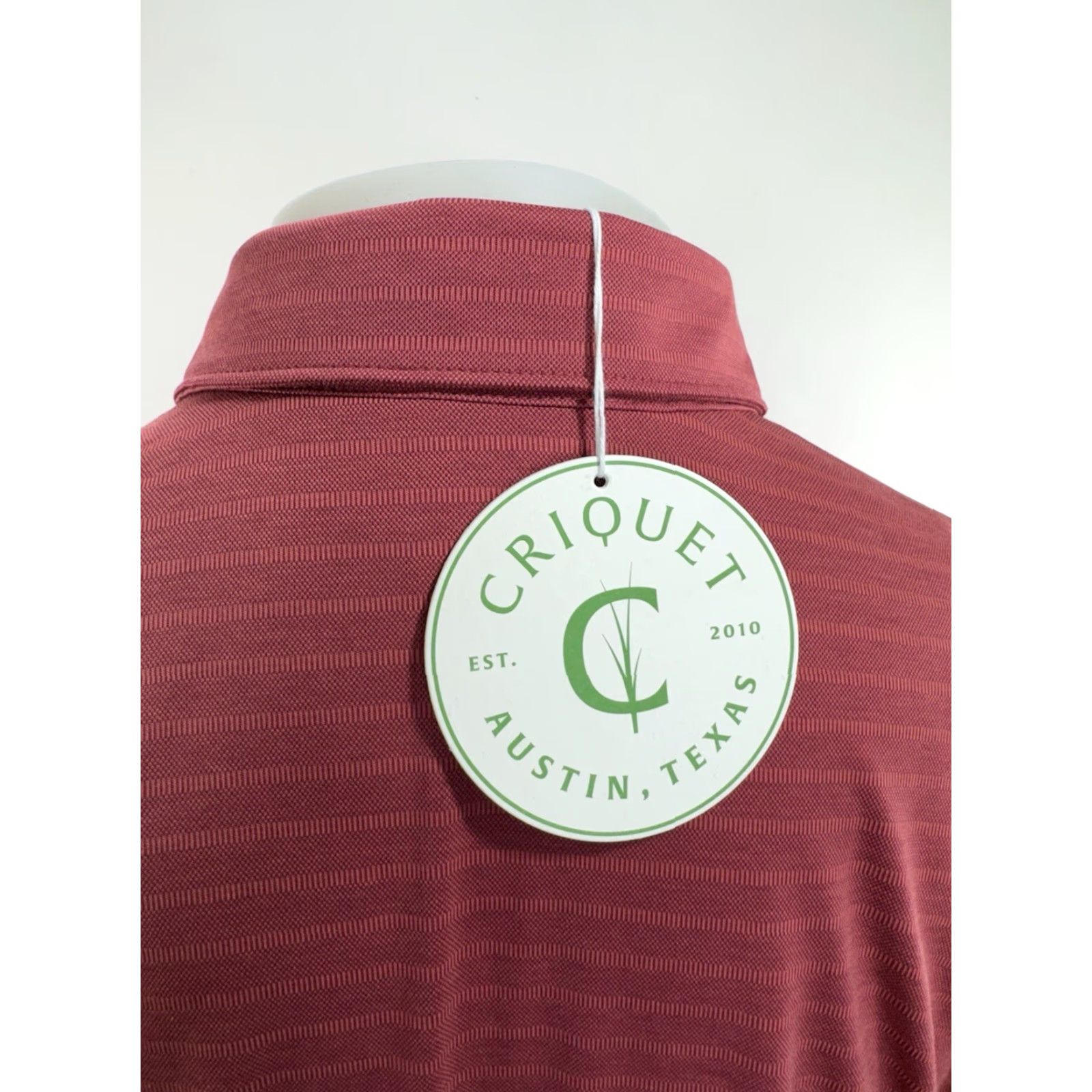 Logo 7 CRIQUET Rugby Shirt Polo XL Red Lightweight Embroidered Logo Stripe Striped Long Sleeve Shirt Men XS? Size US XL / EU 56 / 4 - 5 Thumbnail