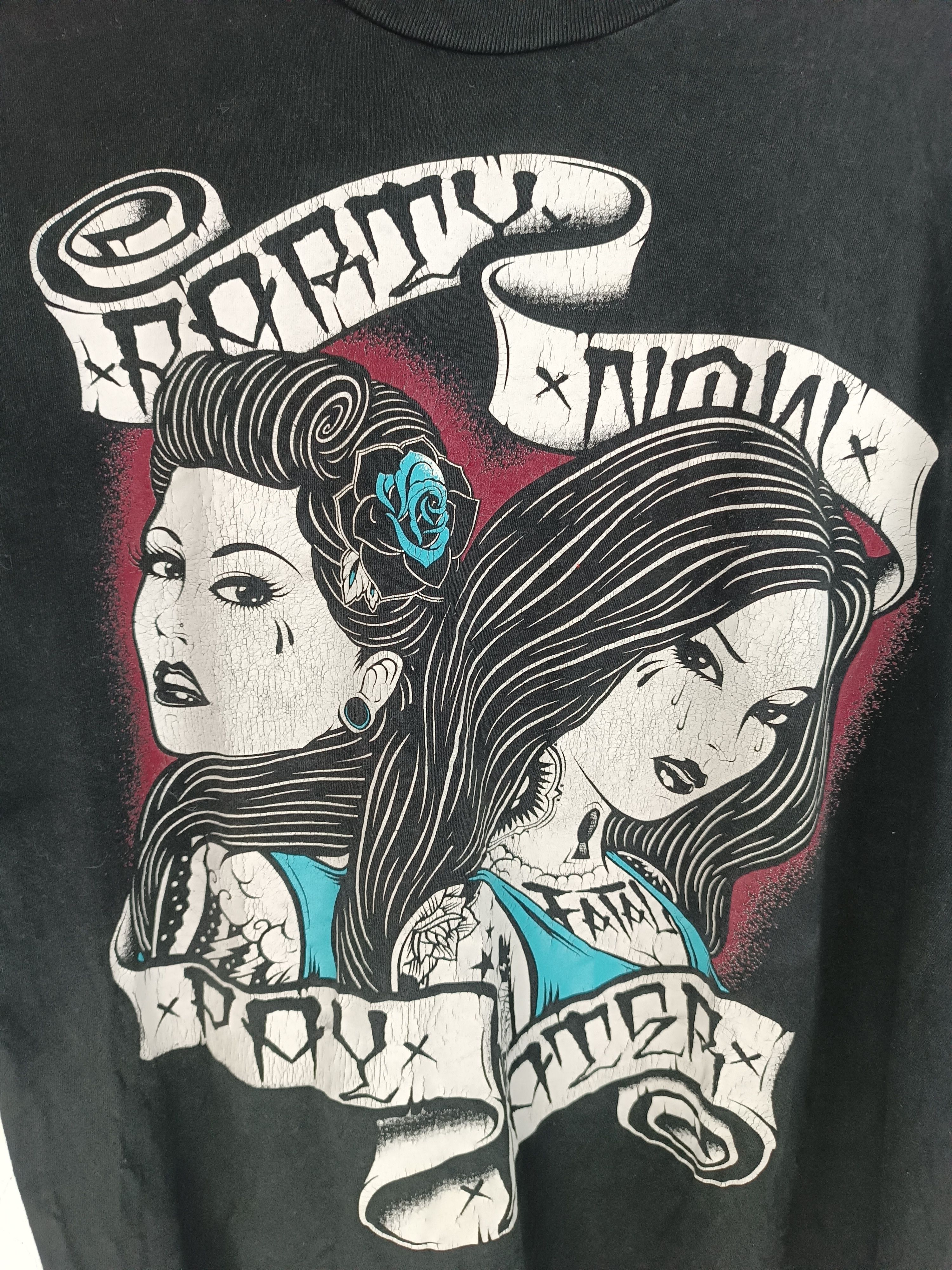 Vintage VINTAGE Y2K FATAL PARTY NOW PAY LATER SEXY ADULT TATOO PUNK Size US XL / EU 56 / 4 - 10 Thumbnail