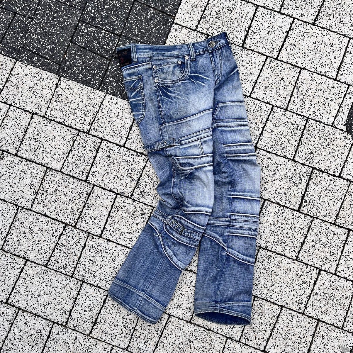 Japanese Brand × Vintage Bandage Vintage Japan Style Avant Garde Pants Jeans Opium Size US 32 / EU 48 - 8 Thumbnail