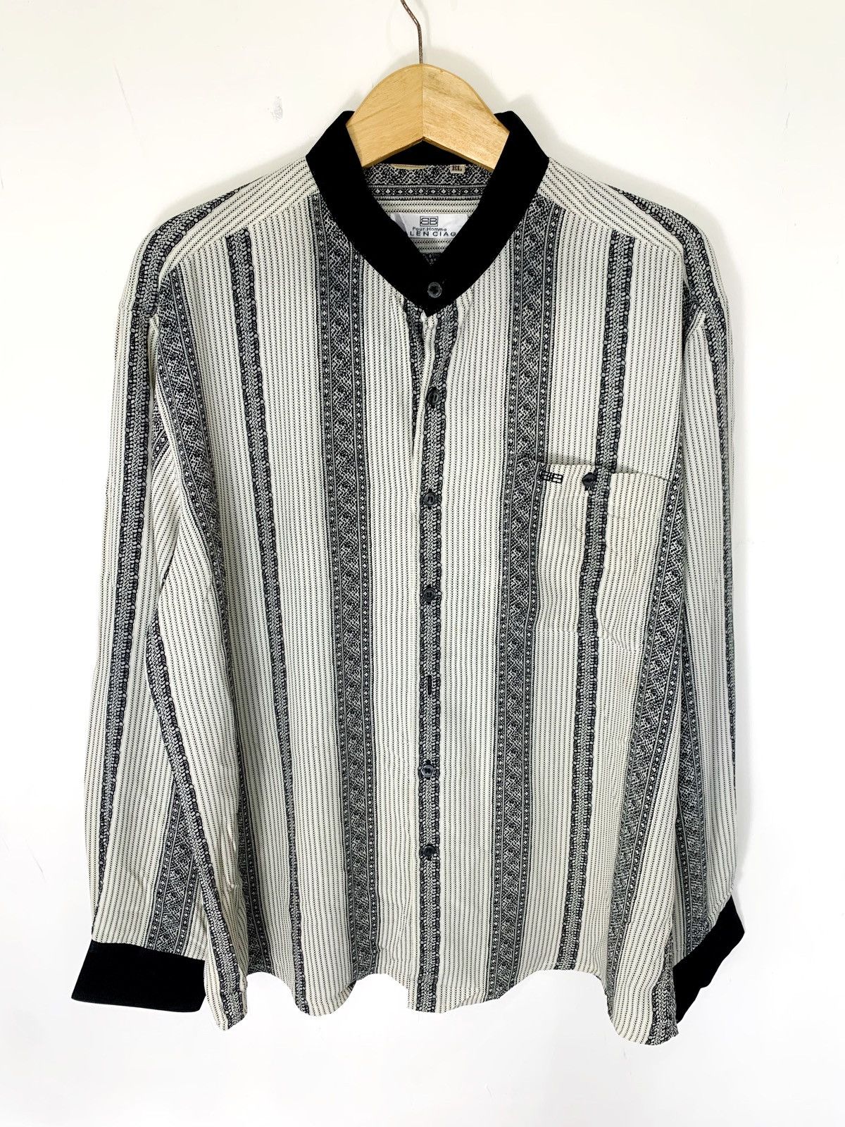 Balenciaga pour homme 90s silk shirt button up