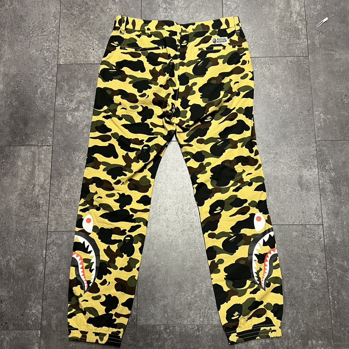 Bape Bape Shark Green Camo Track Pants Size US 36 / EU 52 - 2 Thumbnail