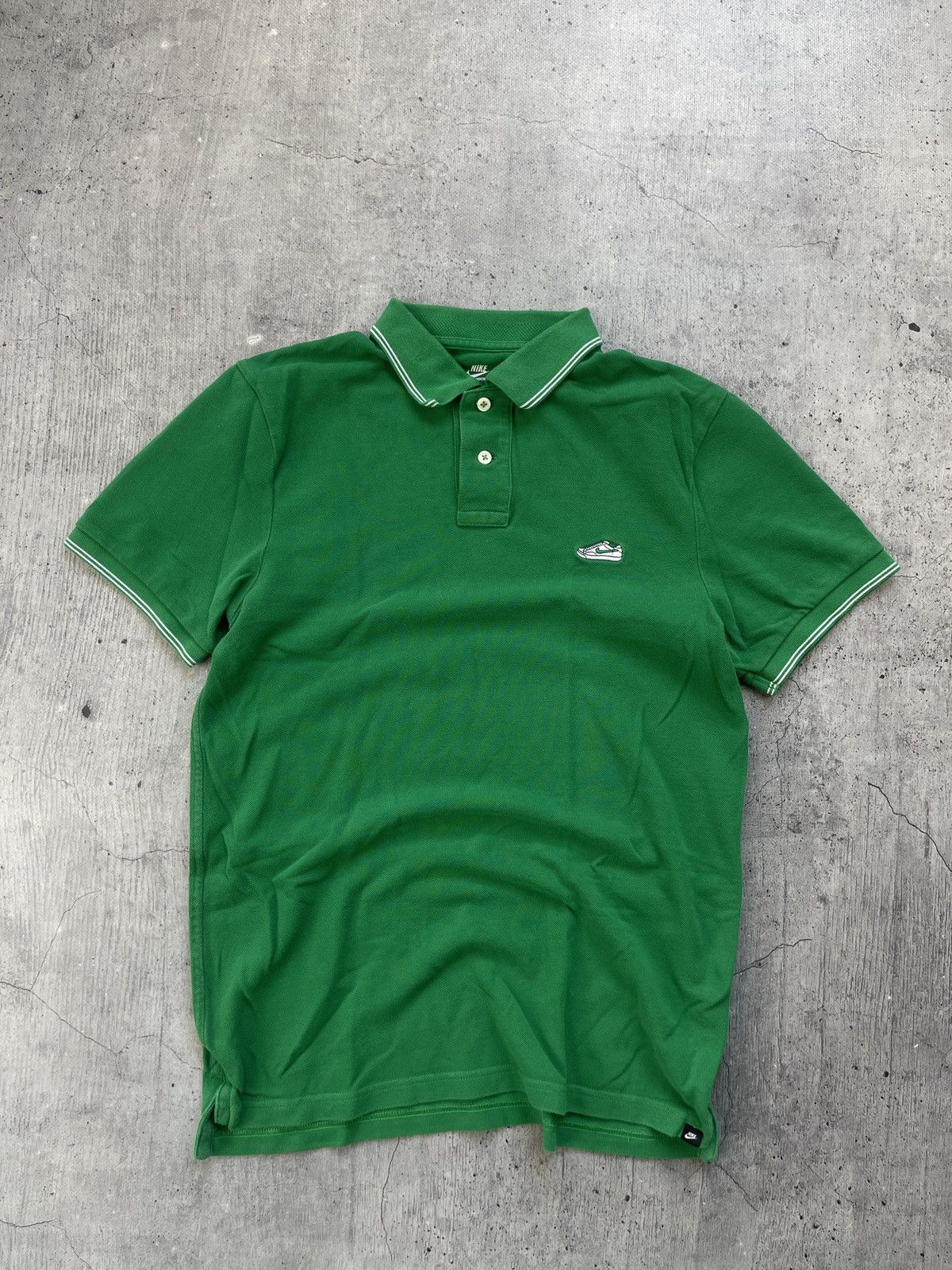 Nike × Vintage Vintage Nike Polo T Shirt Tee Baggy 90s Y2K Size US M / EU 48-50 / 2 - 2 Thumbnail