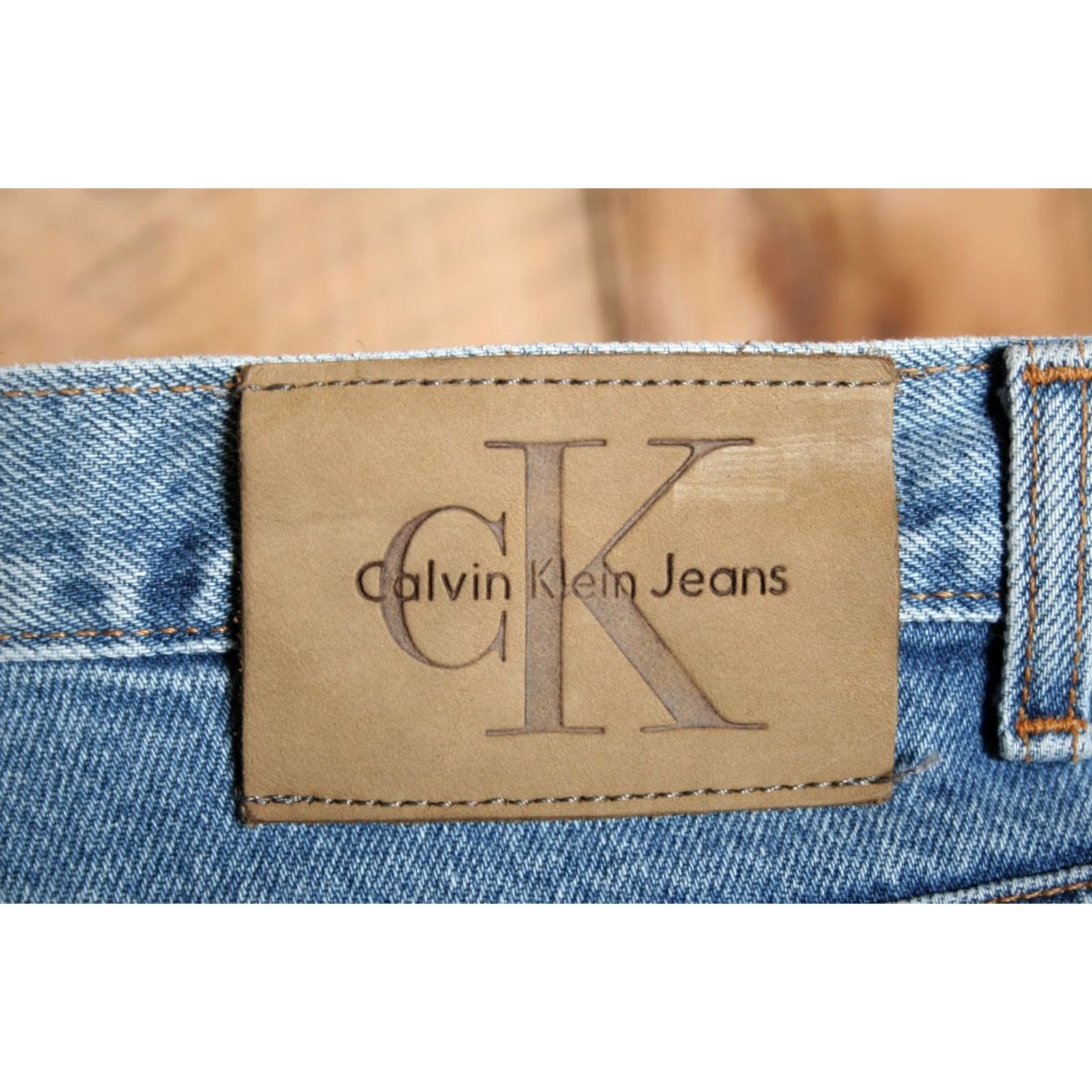 Calvin Klein VINTAGE Calvin Klein Jeans Blue Double Stone Wash Tapered Leg High Rise Sz. 14 Size 24" / US 00 / IT 34 - 7 Thumbnail
