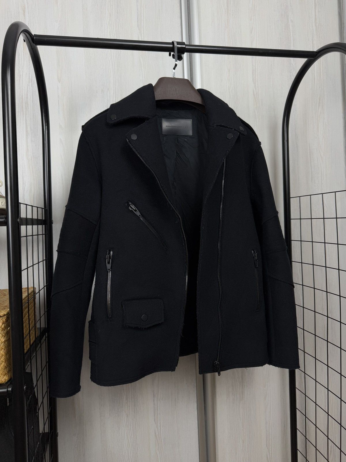 Alexander Wang × H&M Alexander Wang x H&M wool blend biker style oversized jacket Size S / US 4 / IT 40 - 1 Thumbnail