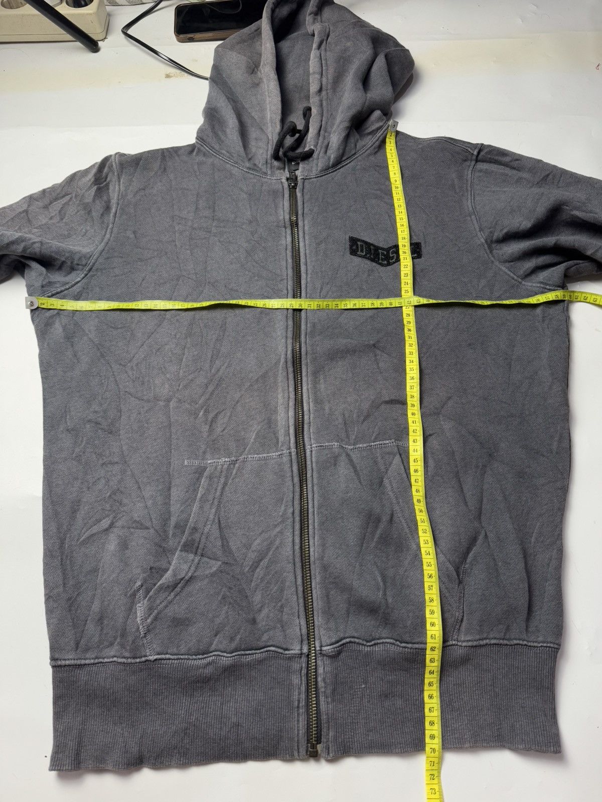 If Six Was Nine × Japanese Brand × Le Grande Bleu (L.G.B.) Faded Diesel Patch Hoodie Size US L / EU 52-54 / 3 - 6 Thumbnail