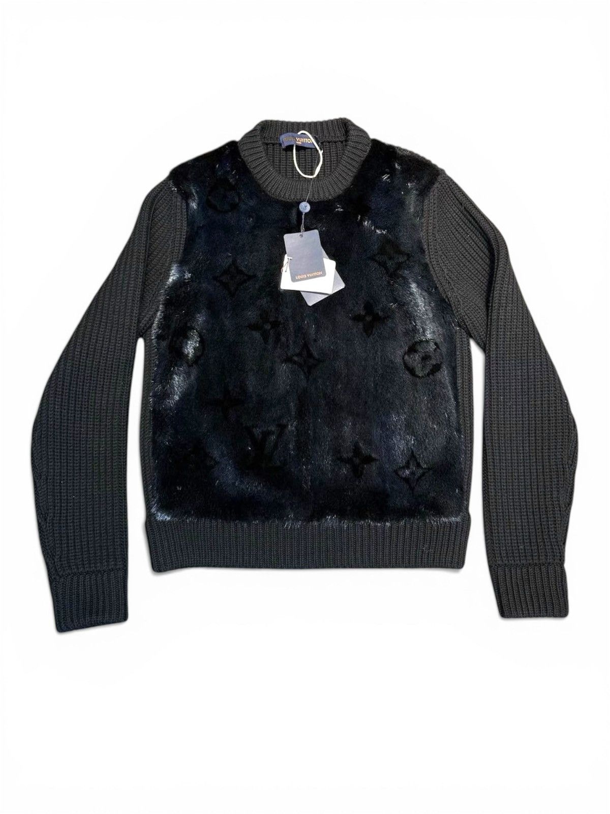 Louis Vuitton Louis Vuitton Monogram M Fur Crew Neck Sweater Size US M / EU 48-50 / 2 - 1 Thumbnail