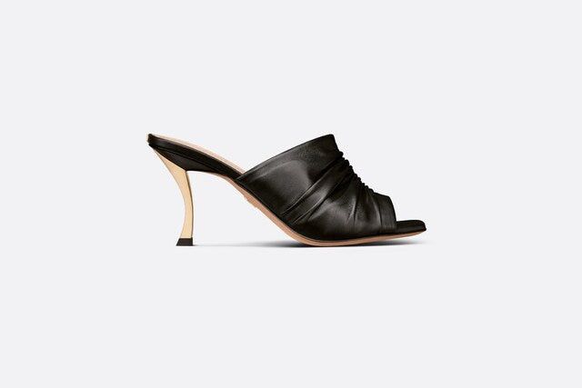 Dior o1w1db11024 D-Fame Heeled Sandals in Black Size US 7 / IT 37 - 1 Thumbnail