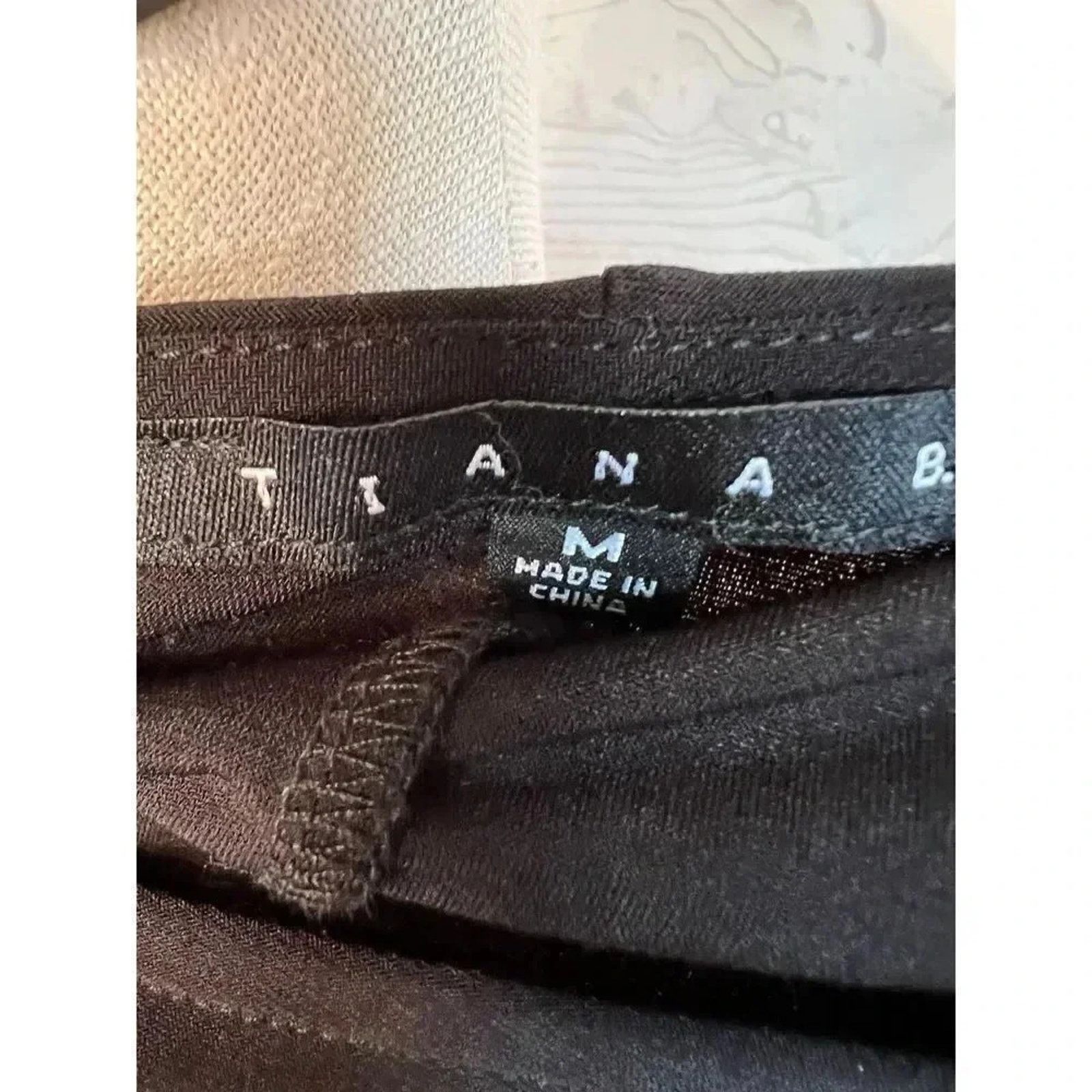 Other Tiana B. black cocktail dress /ladder sleeves Size medium Size M / US 6-8 / IT 42-44 - 5 Thumbnail