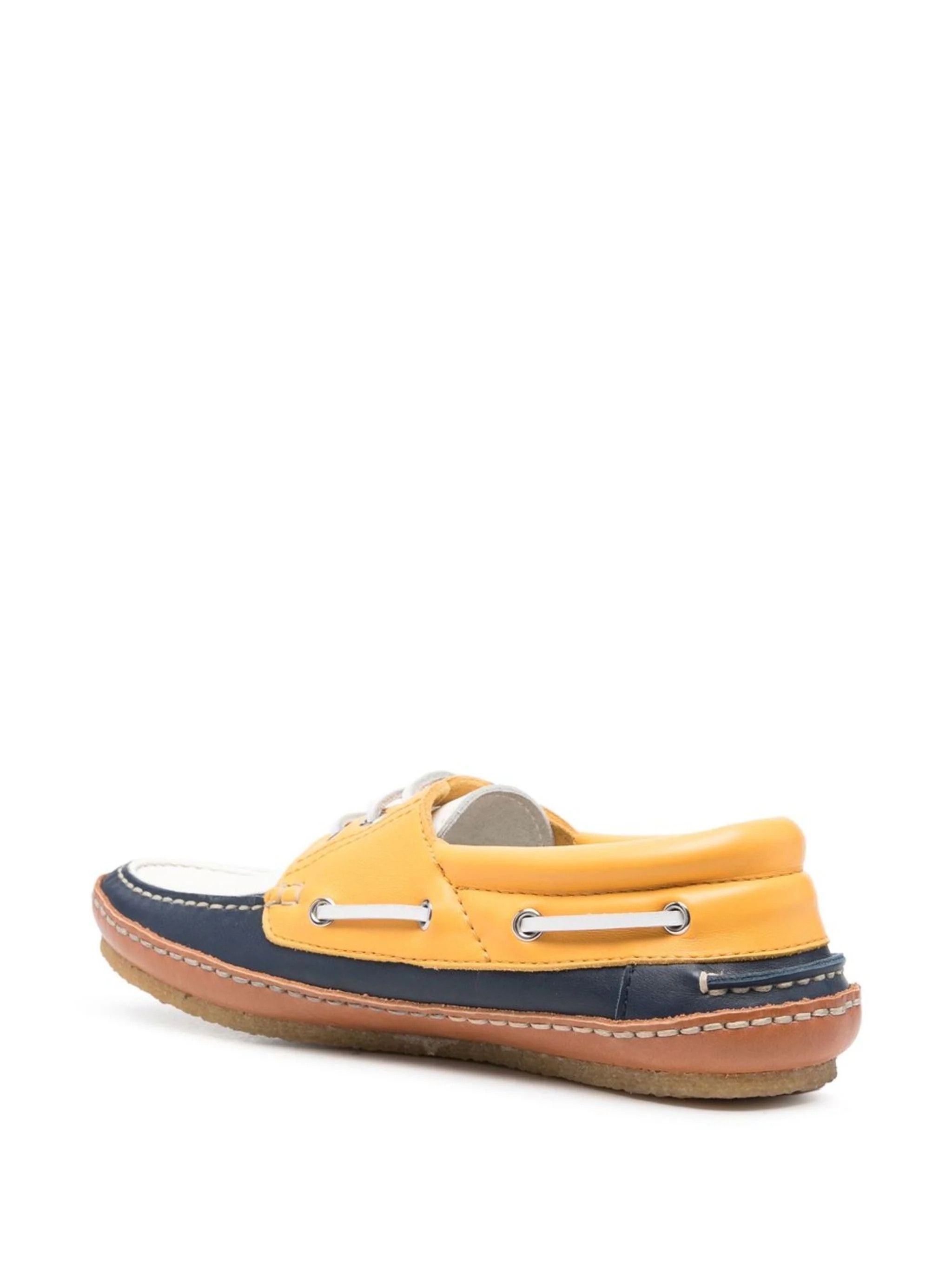 Saint Laurent Paris o1s1wg110824 Ashe Boat Shoes in Smooth Leather in Multicolor Size US 9 / EU 42 - 3 Thumbnail