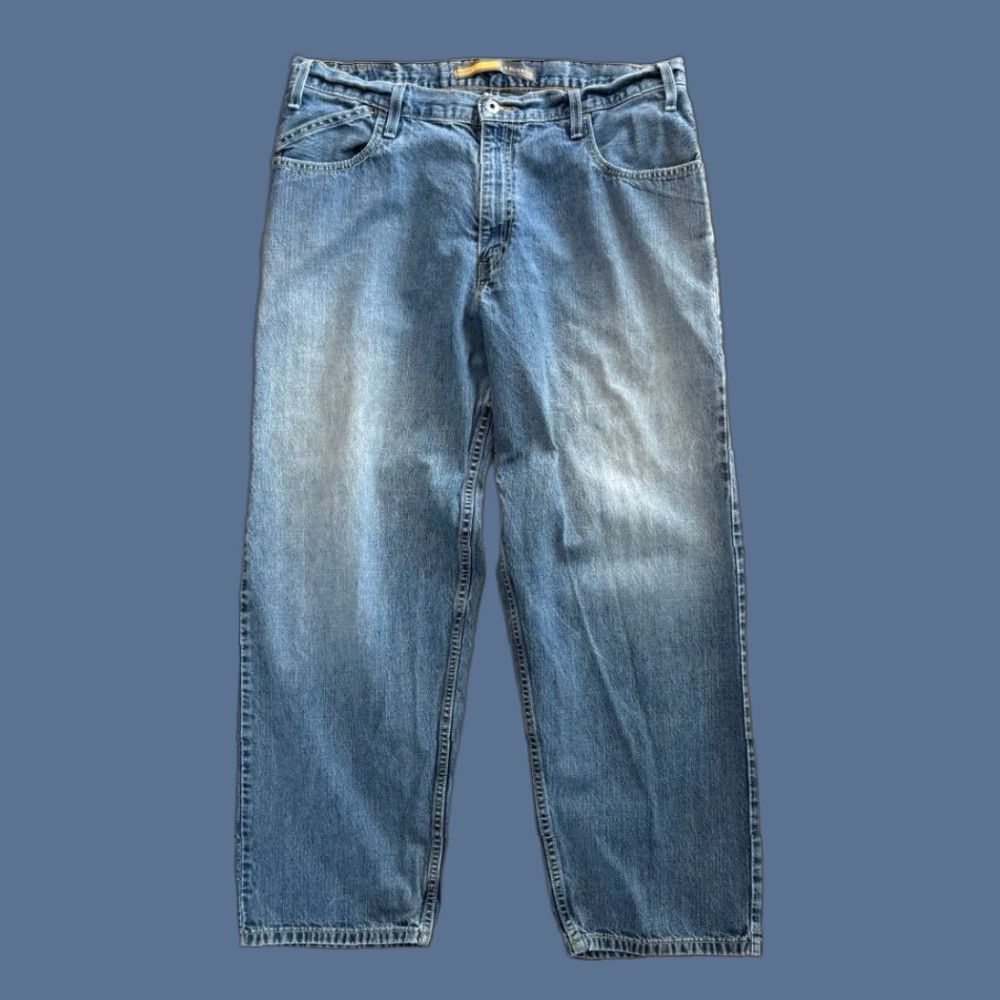 Levi's VINTAGE Levi’s Silvertab Baggy Denim Jeans 36x30 Wide-Leg Blue Men N/A Mens Grunge Skater Y2K Size US 36 / EU 52 - 1 Thumbnail