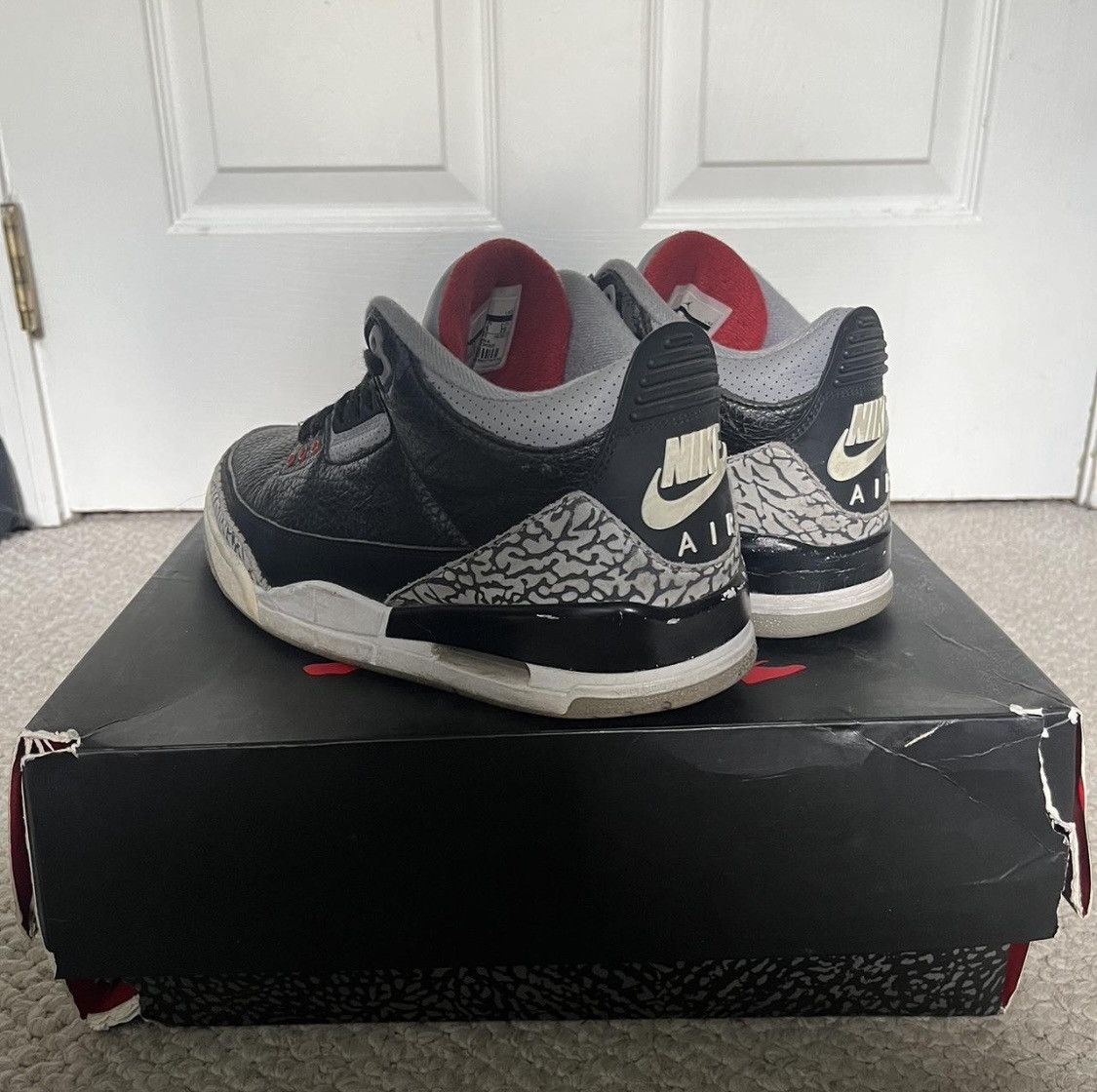 Jordan Brand Jordan 3 Black Cement Size US 8 / EU 41 - 3 Thumbnail