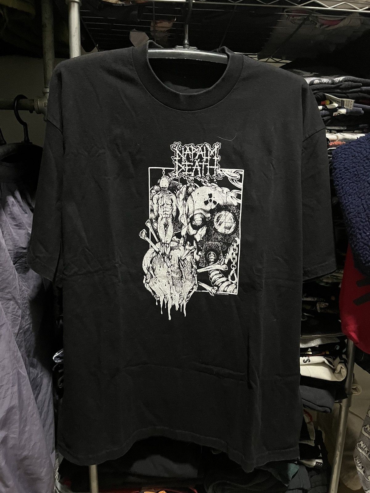 Napalm Death Grindcore Death Metal Band Tee 2006s