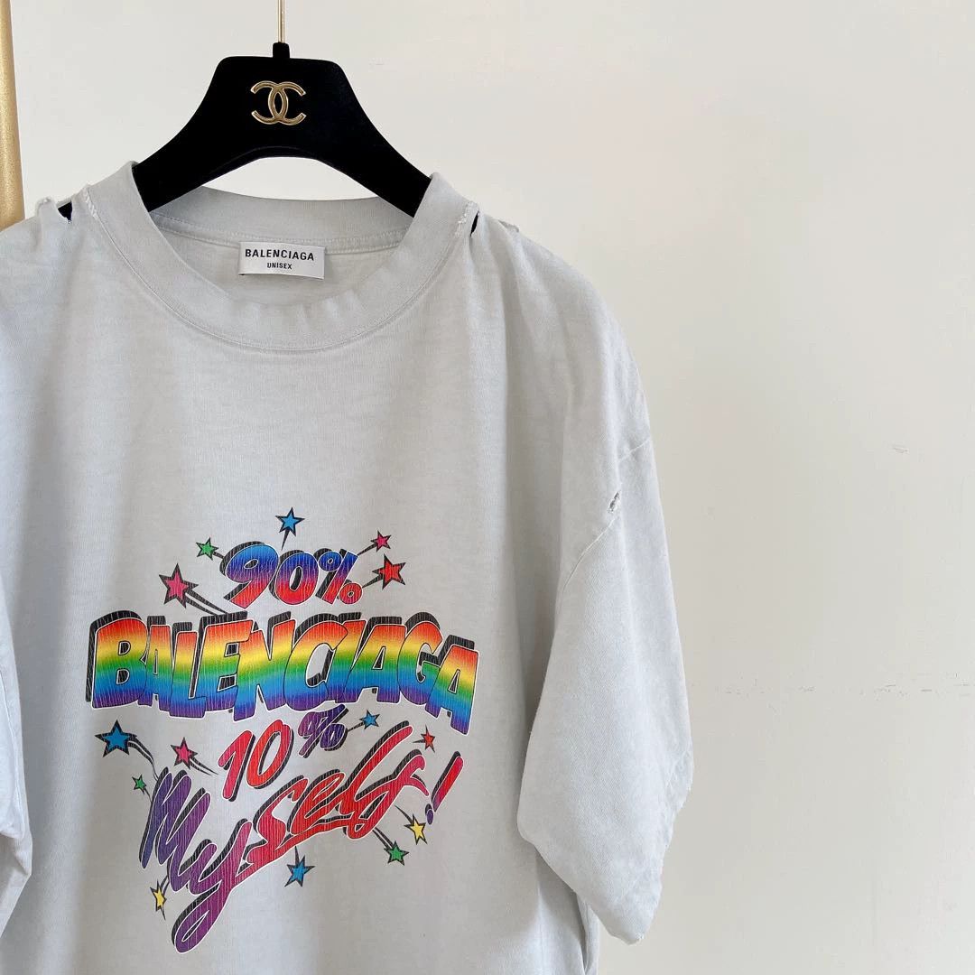 Balenciaga Balenciaga Vintage Distressed Print T-Shirt S With tags Size US S / EU 44-46 / 1 - 3 Thumbnail