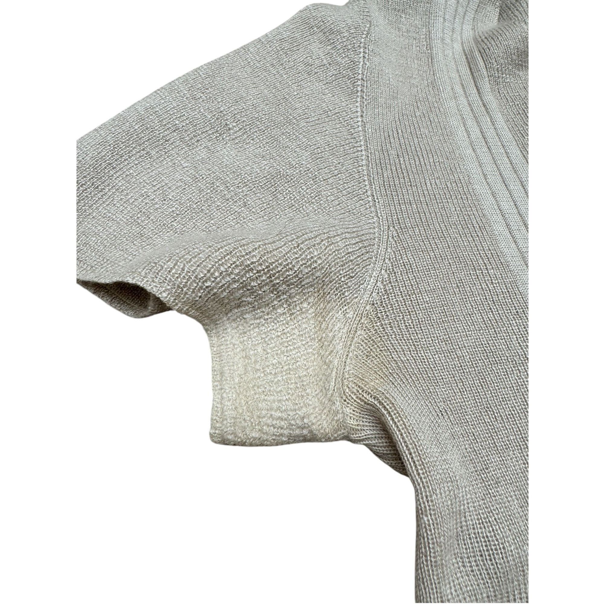 Prada Beige Cashmere Silk Short sleeves sweater Size XS / US 0-2 / IT 36-38 - 3 Thumbnail