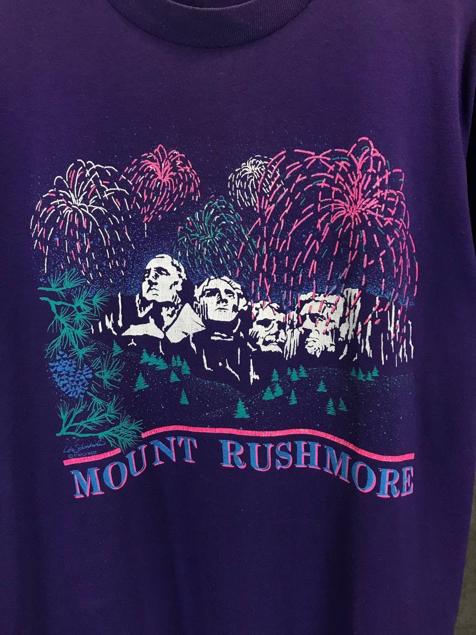 Vintage Mount Rushmore 1991 vintage made in USA tee Size US L / EU 52-54 / 3 - 3 Thumbnail