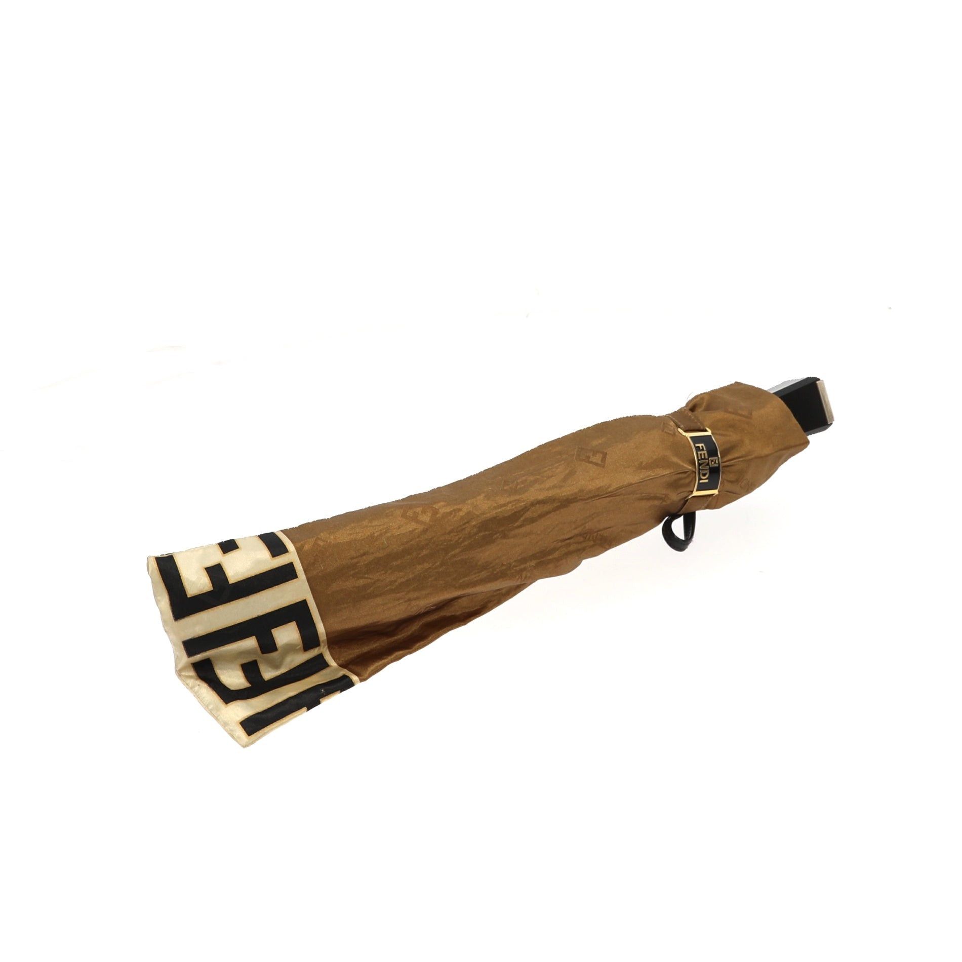 image of Fendi Umbrella In Brown Fabric, Women's