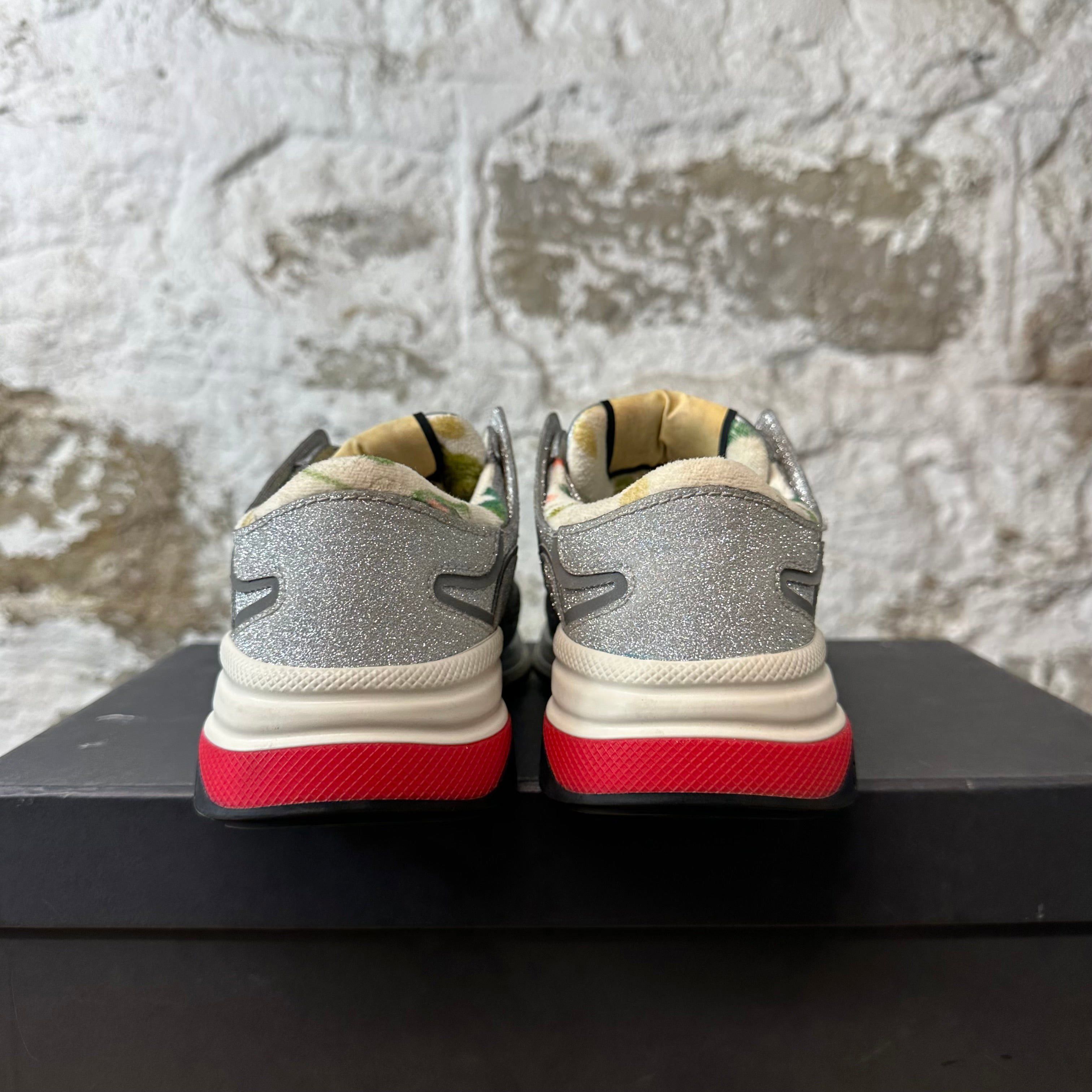 Gucci Gucci Ultrapace Silver Glitter Sneaker Sz 4 (35) Size US 5 / EU 37 - 5 Thumbnail