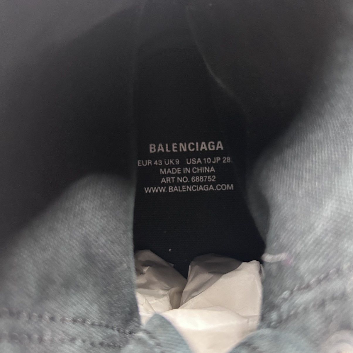 Balenciaga Balenciaga Paris High Top Sneakers Size US 10 / EU 43 - 9 Thumbnail