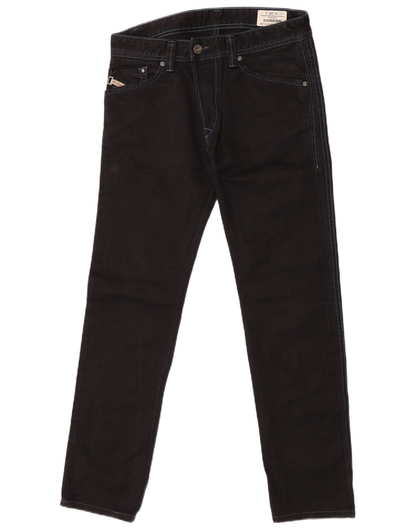 Diesel Womens Darron Slim Jeans W28 L28 Navy Blue Cotton Size 42" / US 20 - 1 Thumbnail