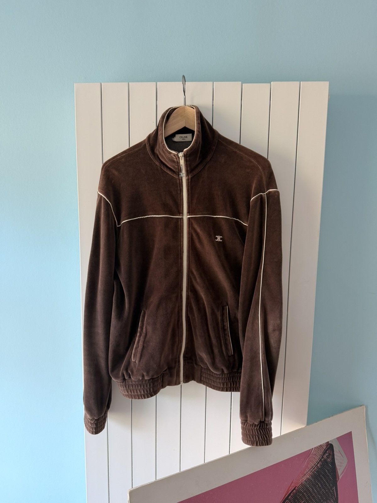 Celine Celine x Hedi Slimane FW21 Triomphe Track Jacket Size US L / EU 52-54 / 3 - 1 Thumbnail