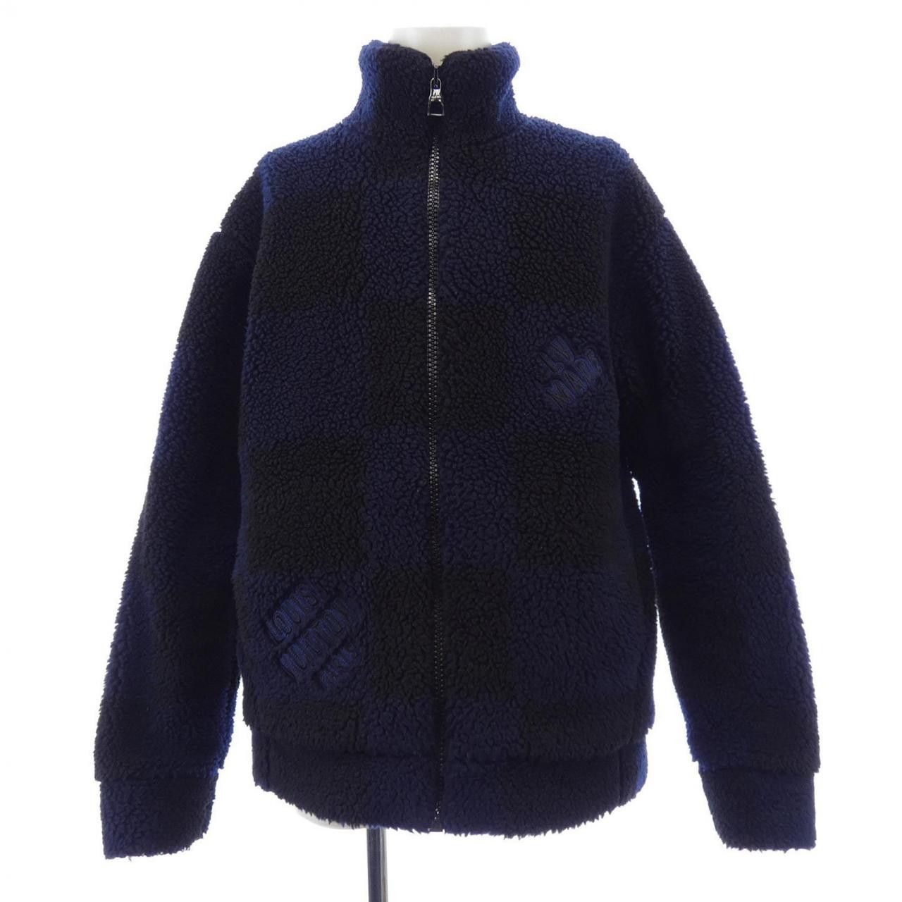 Louis Vuitton Louis Vuitton Louis Vuitton Jacquard Damier Fleece Jacket Textile Outerwear HMY05WLZ8 DUTY FREE for USA Size ONE SIZE - 1 Thumbnail