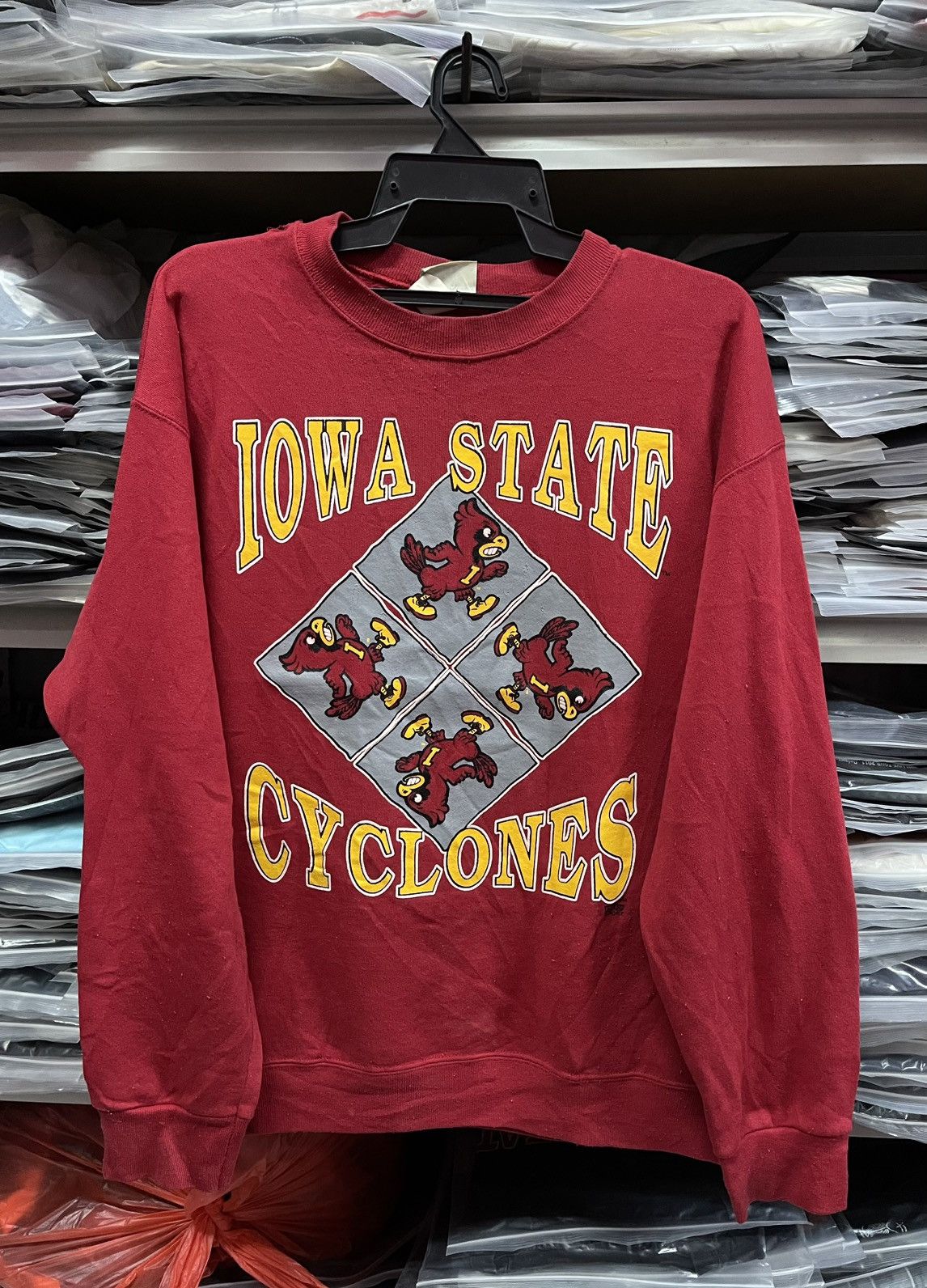 Vintage Vintage 90s Red Iowa State Cyclones Very Rare🔥🔥🔥 Size US L / EU 52-54 / 3 - 1 Thumbnail