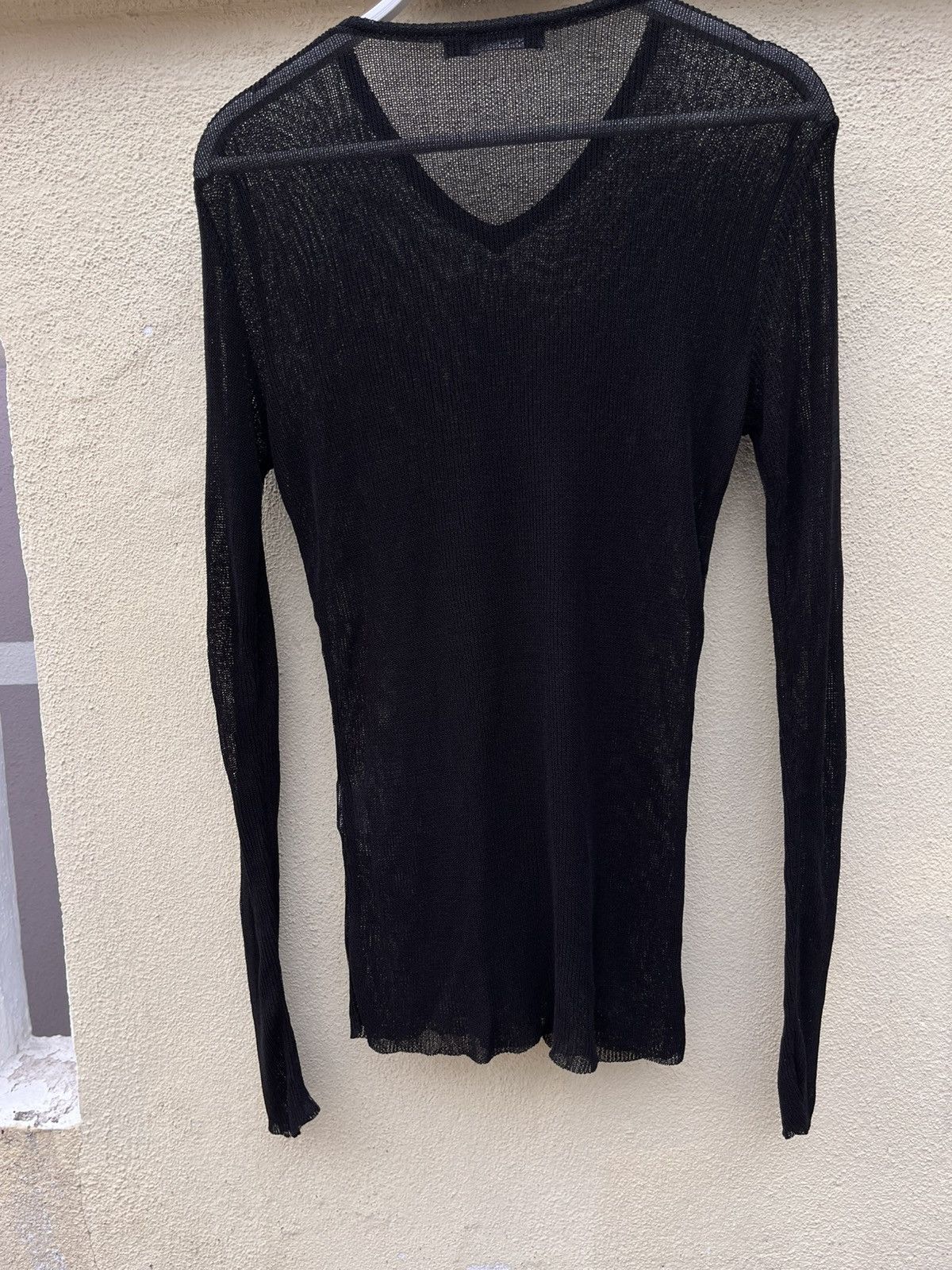 5351 POUR LES HOMMES Black Longsleeve mesh top Size US L / EU 52-54 / 3 - 5 Thumbnail