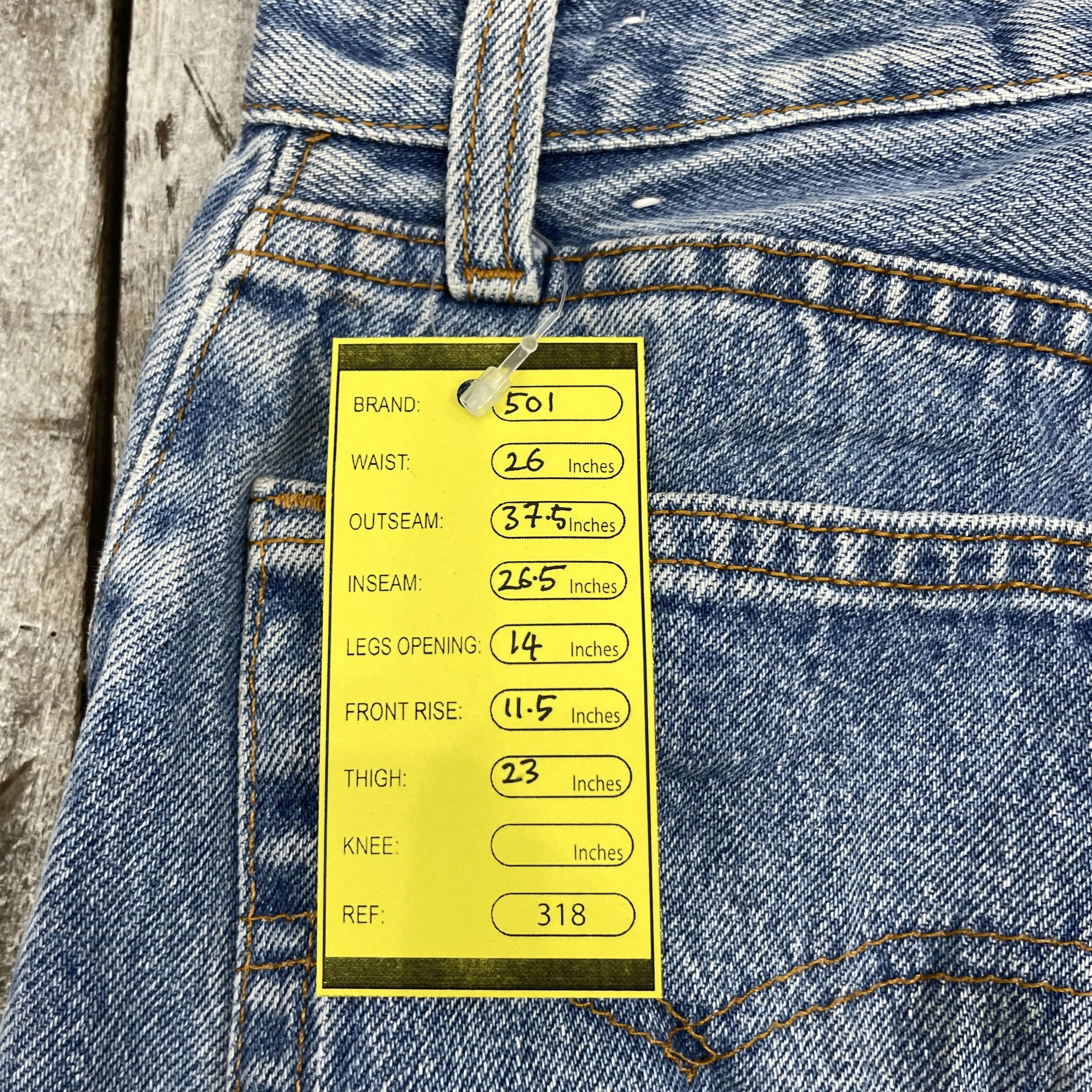Levi's Vintage Levi's 501 Blue Wash Distressed Jeans -WC318 Size US 26 / EU 42 - 10 Thumbnail