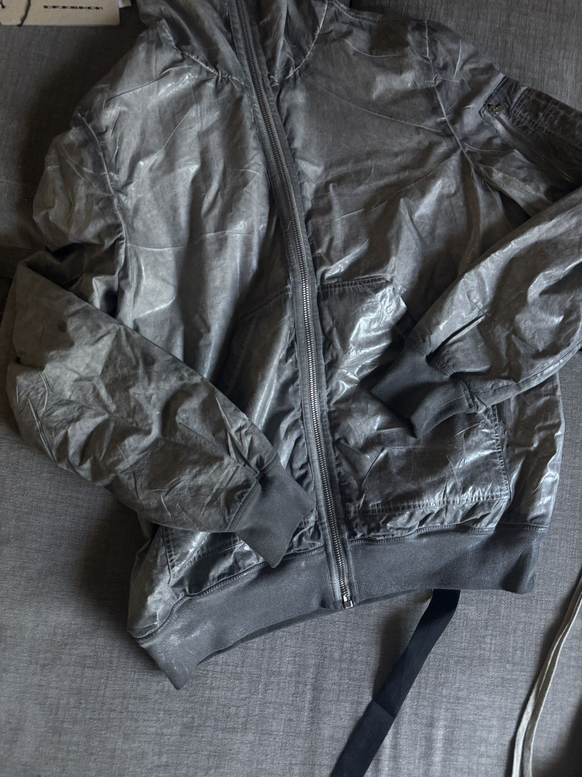 Rick Owens Rick DarkSHDW Gimp Flight Bomber Jacket Size US M / EU 48-50 / 2 - 3 Thumbnail