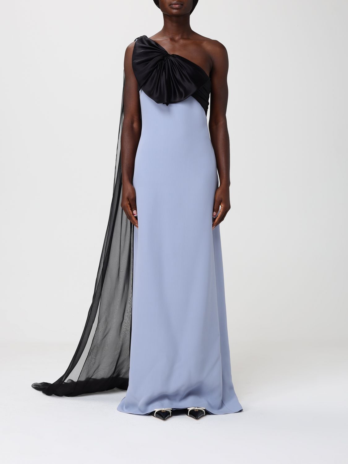 Valentino Dress Woman Gnawed Blue