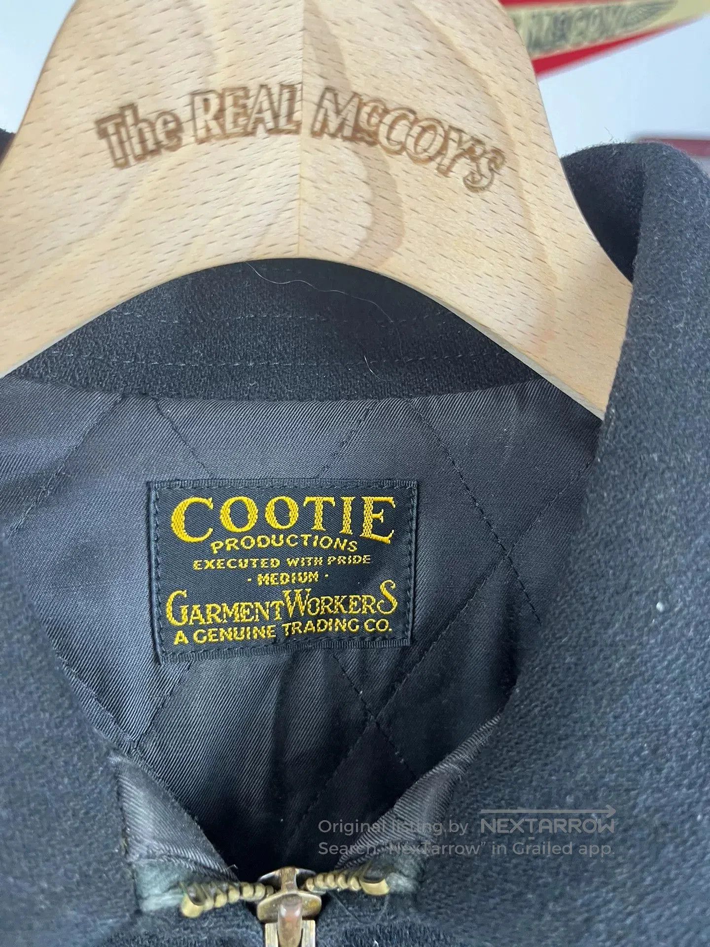 Japanese Brand Cootie Wool Jacket with Leather Accents. Size US M / EU 48-50 / 2 - 3 Thumbnail