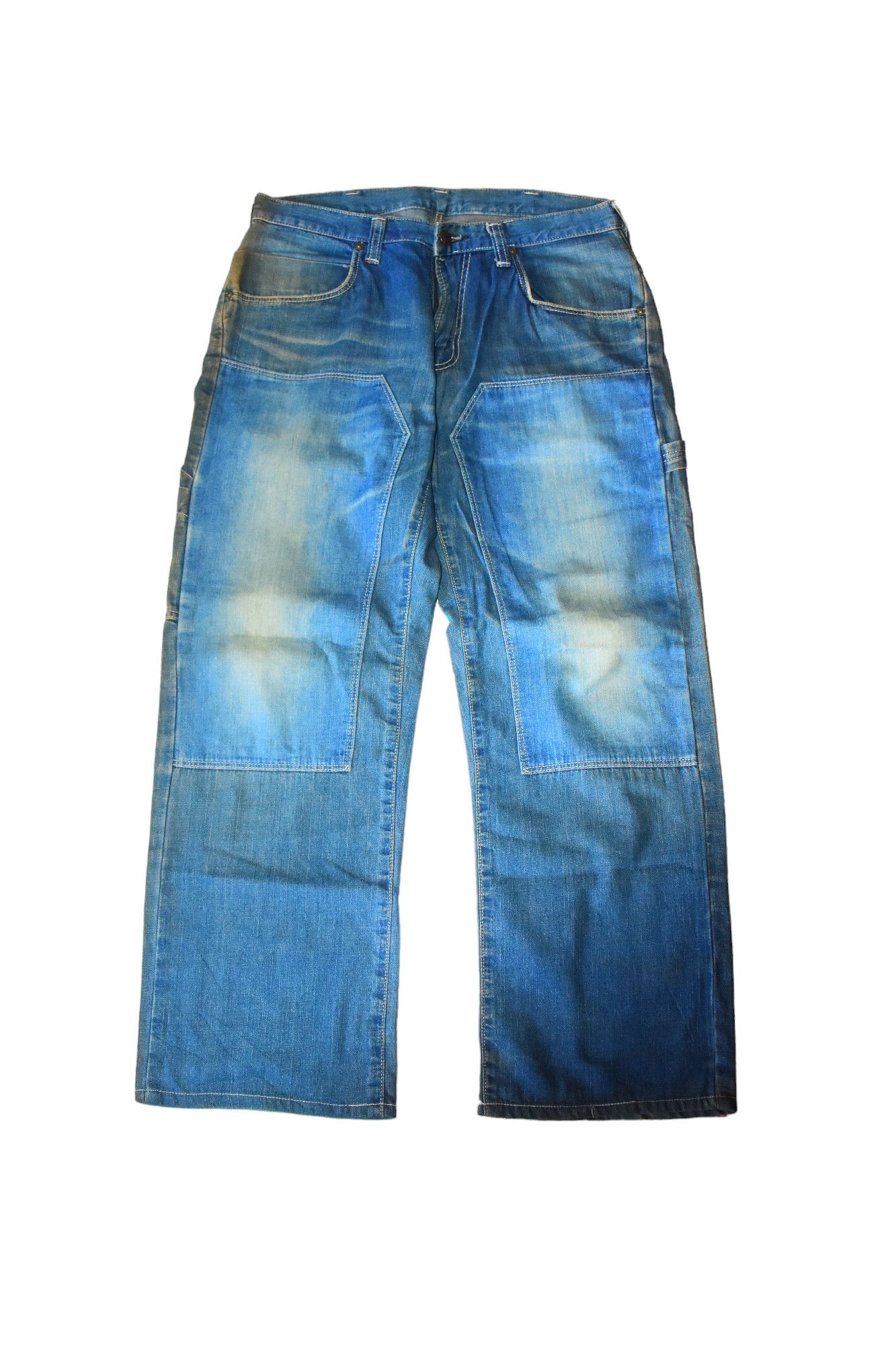 Blue Blue Japan × If Six Was Nine × Japanese Brand Vintage Blue Blue Japan Double Knee Jeans Size US 32 / EU 48 - 1 Thumbnail