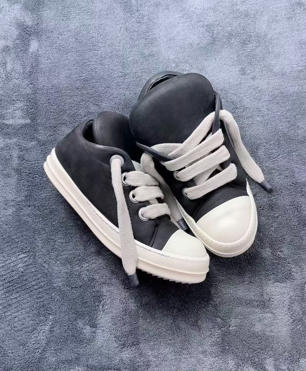 Rick Owens Rick Owens Leather White Lowtop Sneakers 24 Men Size US 10 / EU 43 - 1 Thumbnail