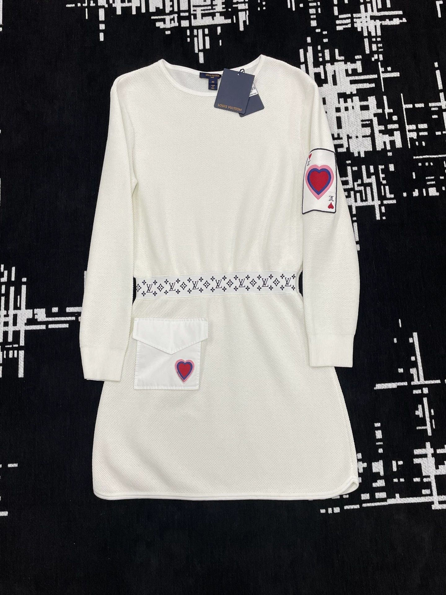 Louis Vuitton LV white playing cards XS dress Size XS / US 0-2 / IT 36-38 - 1 Thumbnail