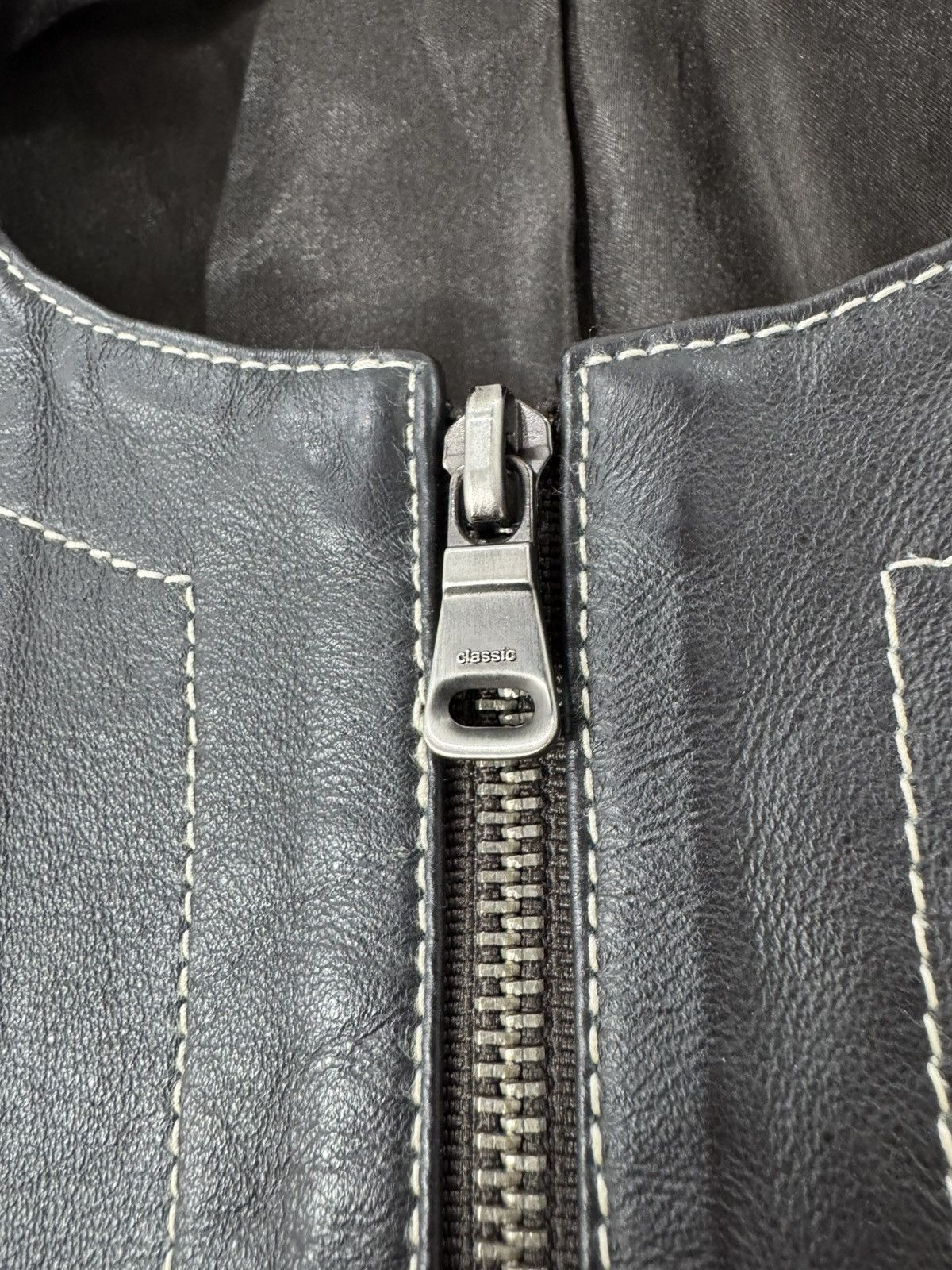 Other 2000s Italian real leather jacket Rick style Size M / US 6-8 / IT 42-44 - 3 Thumbnail