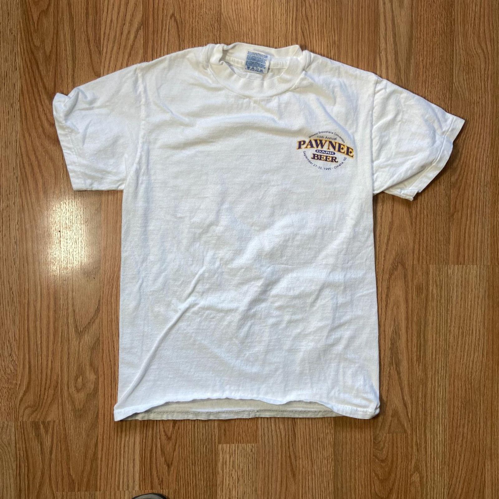 Hanes 90s pawnee beer tee shirt Size US S / EU 44-46 / 1 - 2 Thumbnail