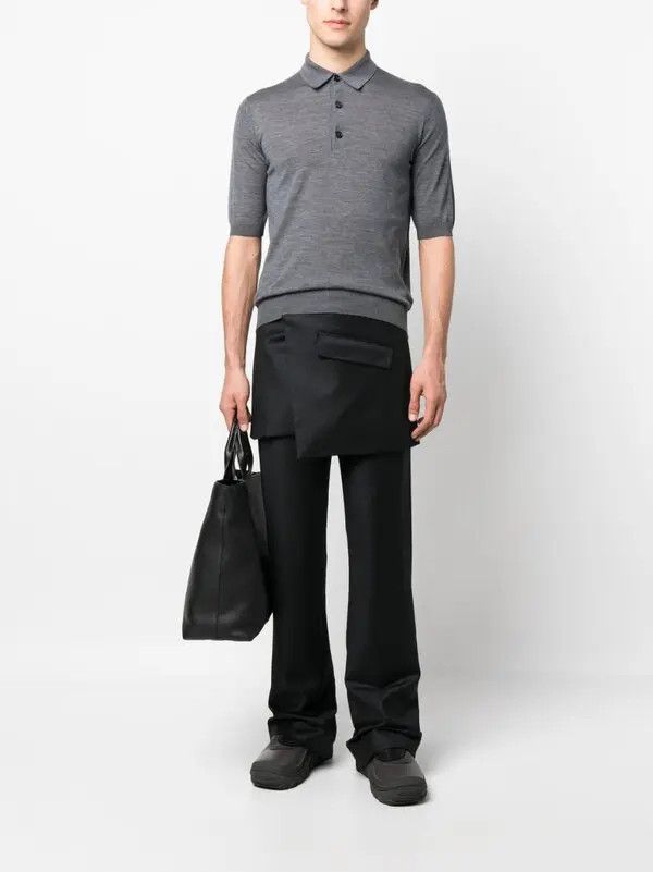 Raf Simons o1y0325 Polo Shirt in Grey Size US L / EU 52-54 / 3 - 5 Thumbnail