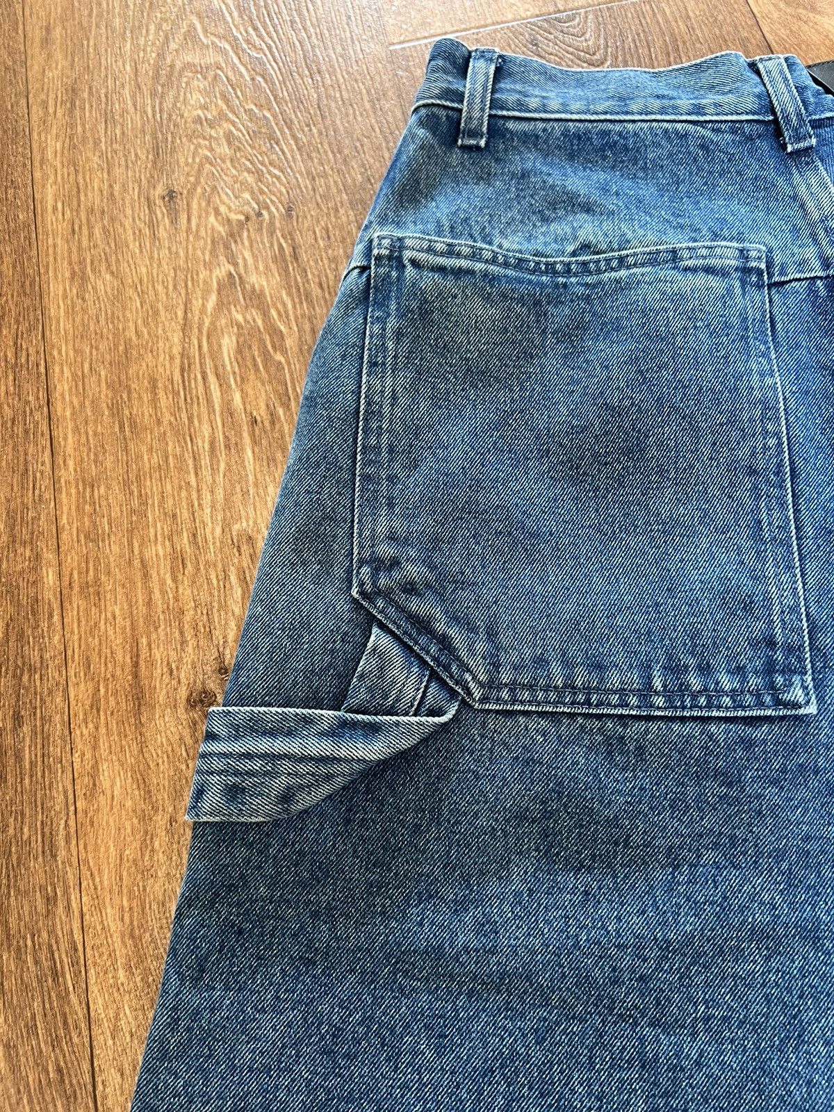 Ambush Design New Ambush Pockets Denim Cargo Pants Mid Blue by AMBUSH® Size US 30 / EU 46 - 4 Thumbnail