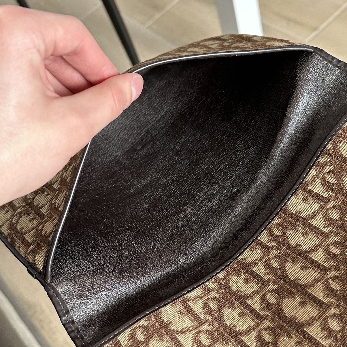 Christian Dior Monsieur Vintage Christian Dior Clutch 80’s Brown Monogram Leather Size ONE SIZE - 10 Thumbnail