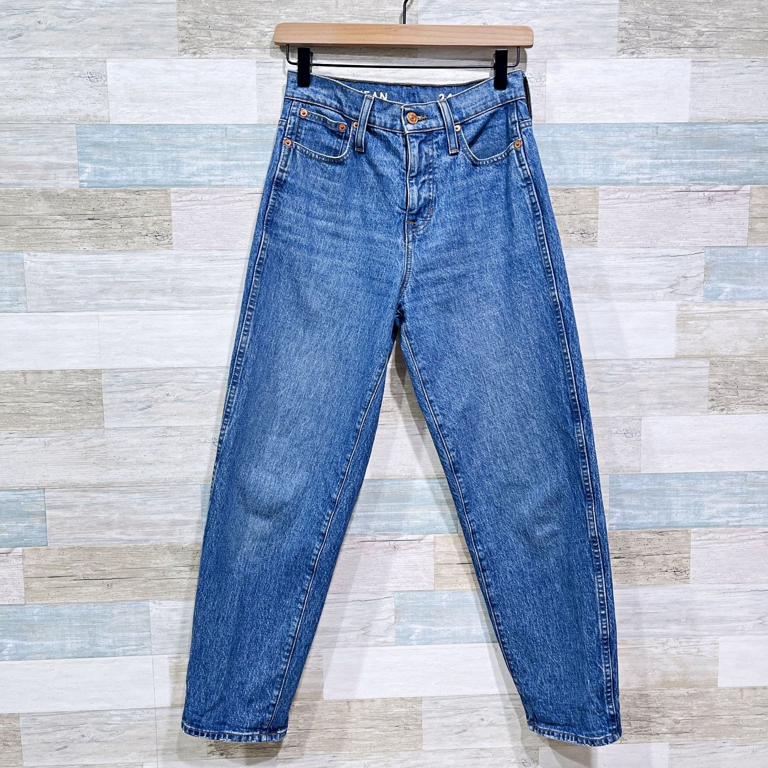 J.Crew J Crew Peggy Barrel Leg Jeans Medium Wash High Rise Women 24 Size 24" / US 00 / IT 34 - 1 Thumbnail