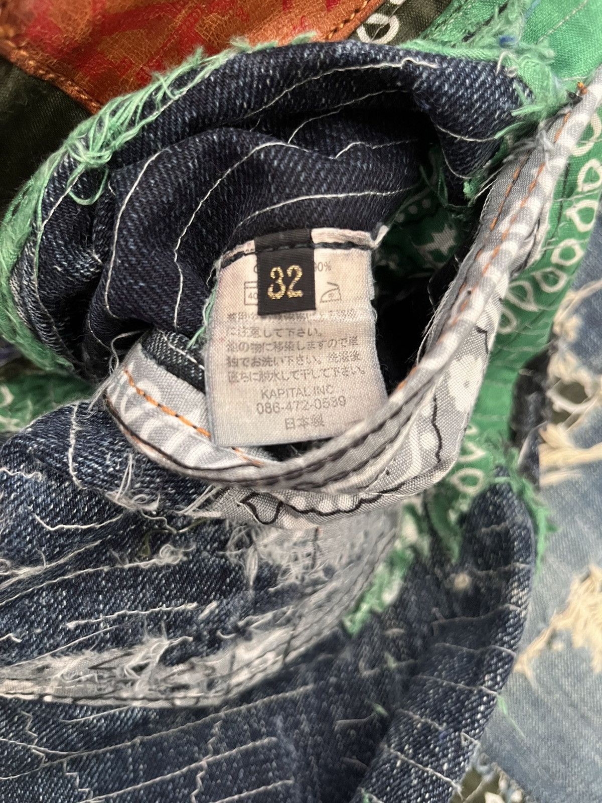 Kapital × Vintage Rare Vintage 1 of 1 Kapital Insane Handmade Custommade Jeans Size US 31 - 4 Thumbnail