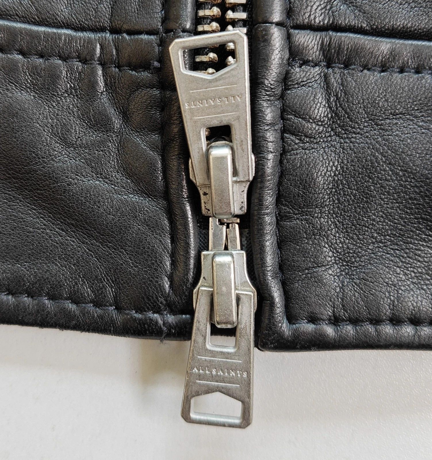 Allsaints ALLSAINTS Lomi Biker Men's Leather jacket FTP/5015 Size US L / EU 52-54 / 3 - 7 Thumbnail
