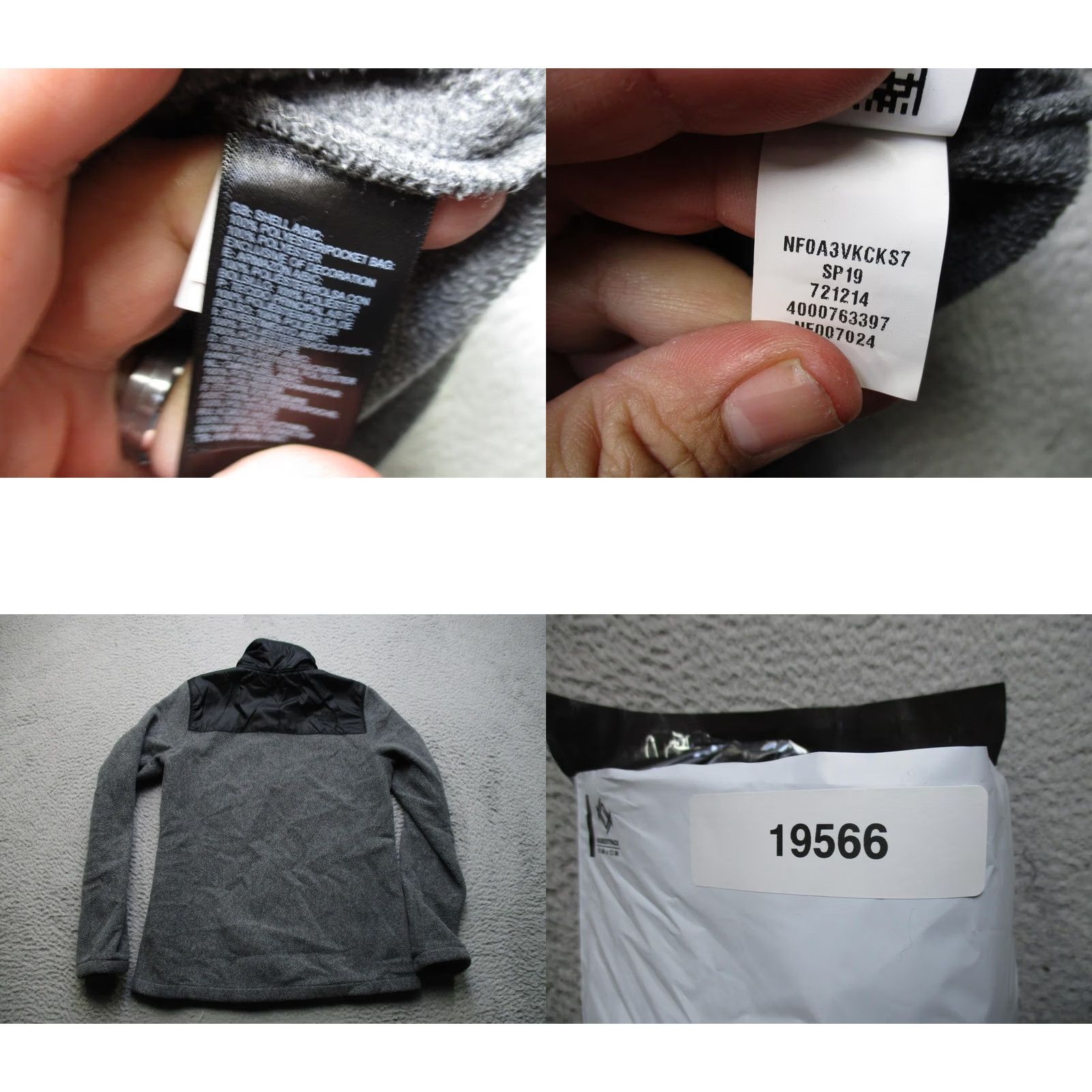 The North Face The North Face Jacket Womens Small Gray Black Fleece Softshell Hybrid Full Zip Size S / US 4 / IT 40 - 8 Thumbnail