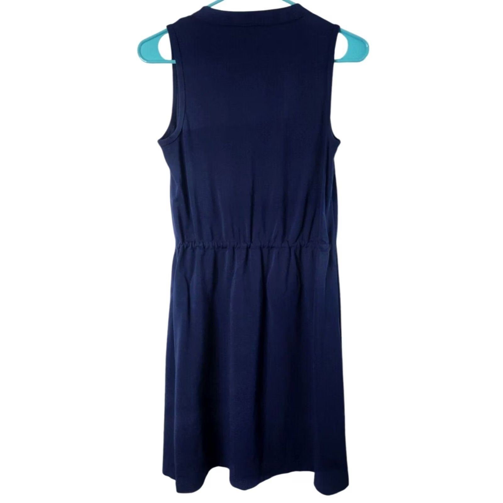 Trina Turk Trina Turk Womens XS Sleeveless Tank Dress Navy Blue Stretch Size XS / US 0-2 / IT 36-38 - 2 Thumbnail