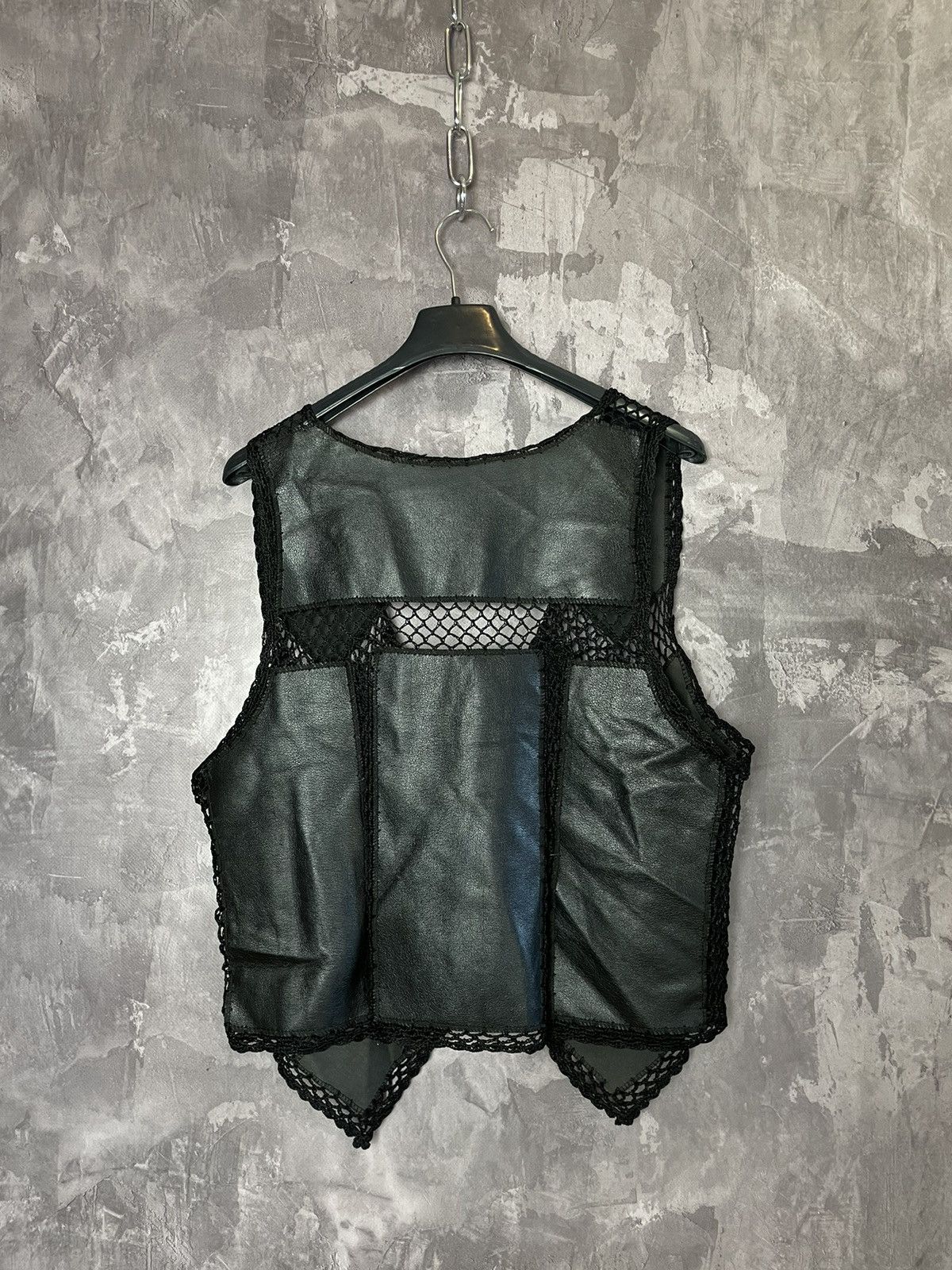 Leather × Vintage RARE💥Vintage Japanese Brand Patchwork Leather Vest Size M / US 6-8 / IT 42-44 - 8 Thumbnail