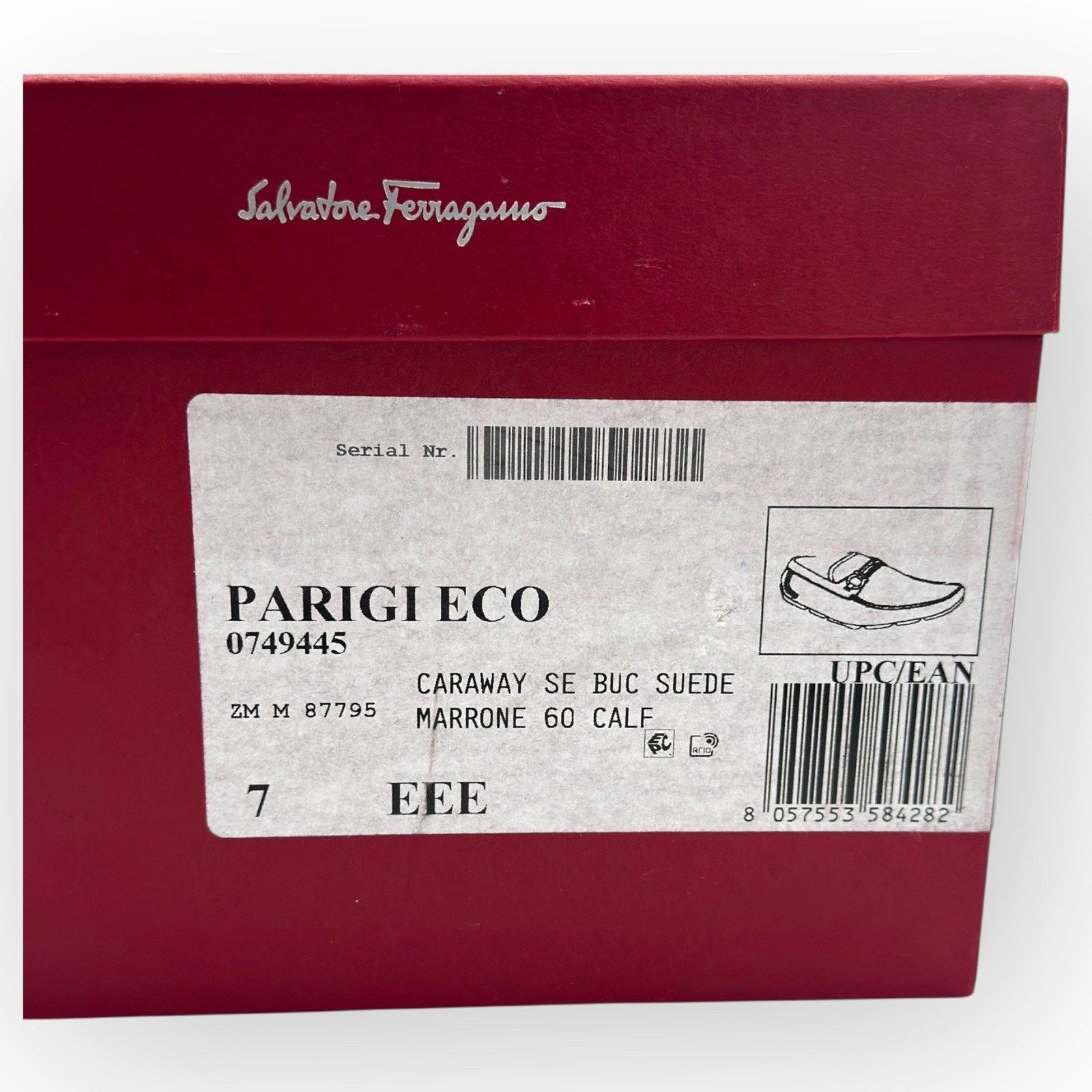 Salvatore Ferragamo Ferragamo Driver with Gancini ornament Beige CARAWAY Size US 8 / EU 41 - 6 Thumbnail