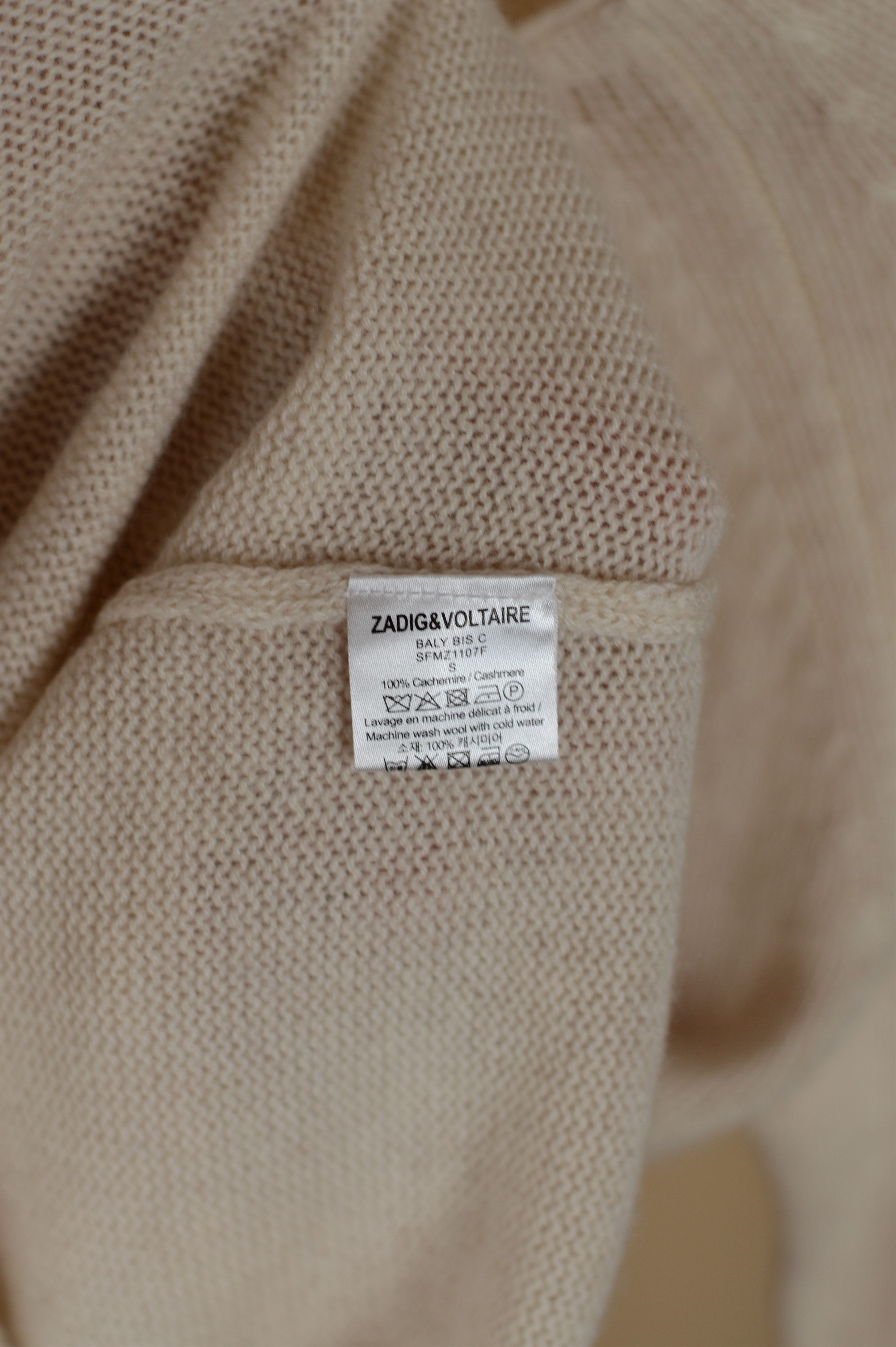 Zadig & Voltaire Zadig Voltaire Baly Bis Cashmere Love Sweater Size S / US 4 / IT 40 - 7 Thumbnail