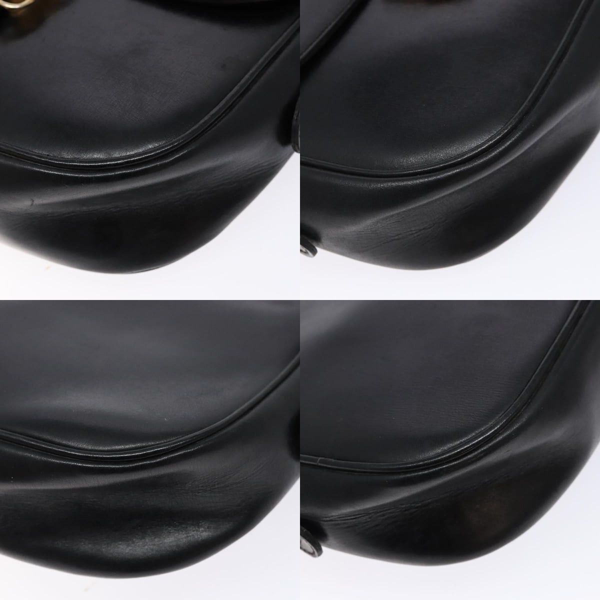 Celine CELINE Shoulder Bag Leather Black Gold Size ONE SIZE - 10 Thumbnail
