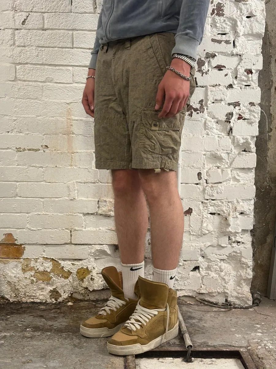 Armani Armani Pattern Beige Cargo Shorts Size US 31 - 3 Thumbnail