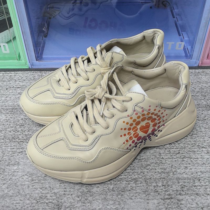 Gucci Gucci Rhyton Low-Top Beige Dad Sneakers 0079 Size US 9.5 / EU 42-43 - 1 Thumbnail